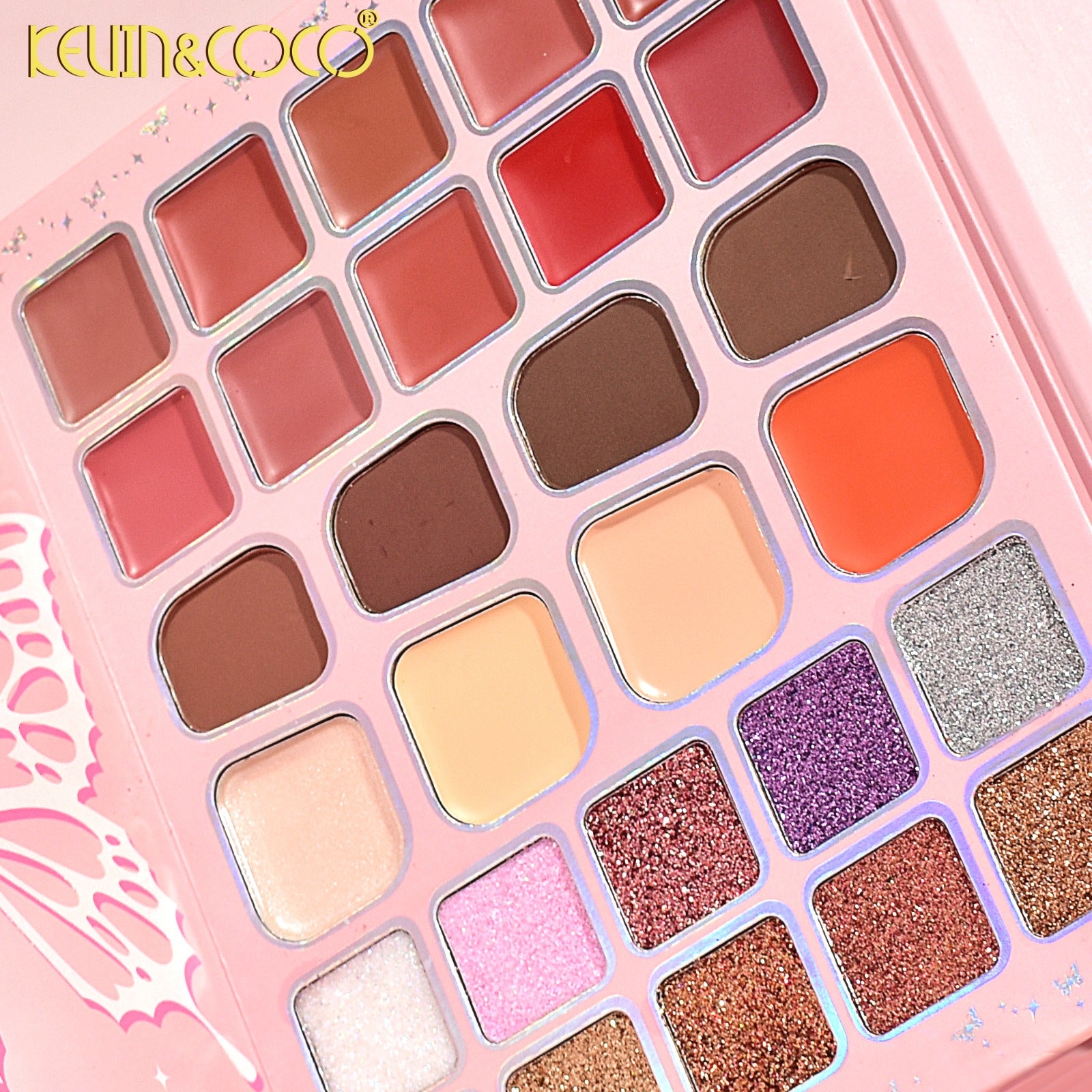 Face-Butterfly 94-Color Eyeshadow Palette Book 6pc Bundle Wholesale (KC245857)