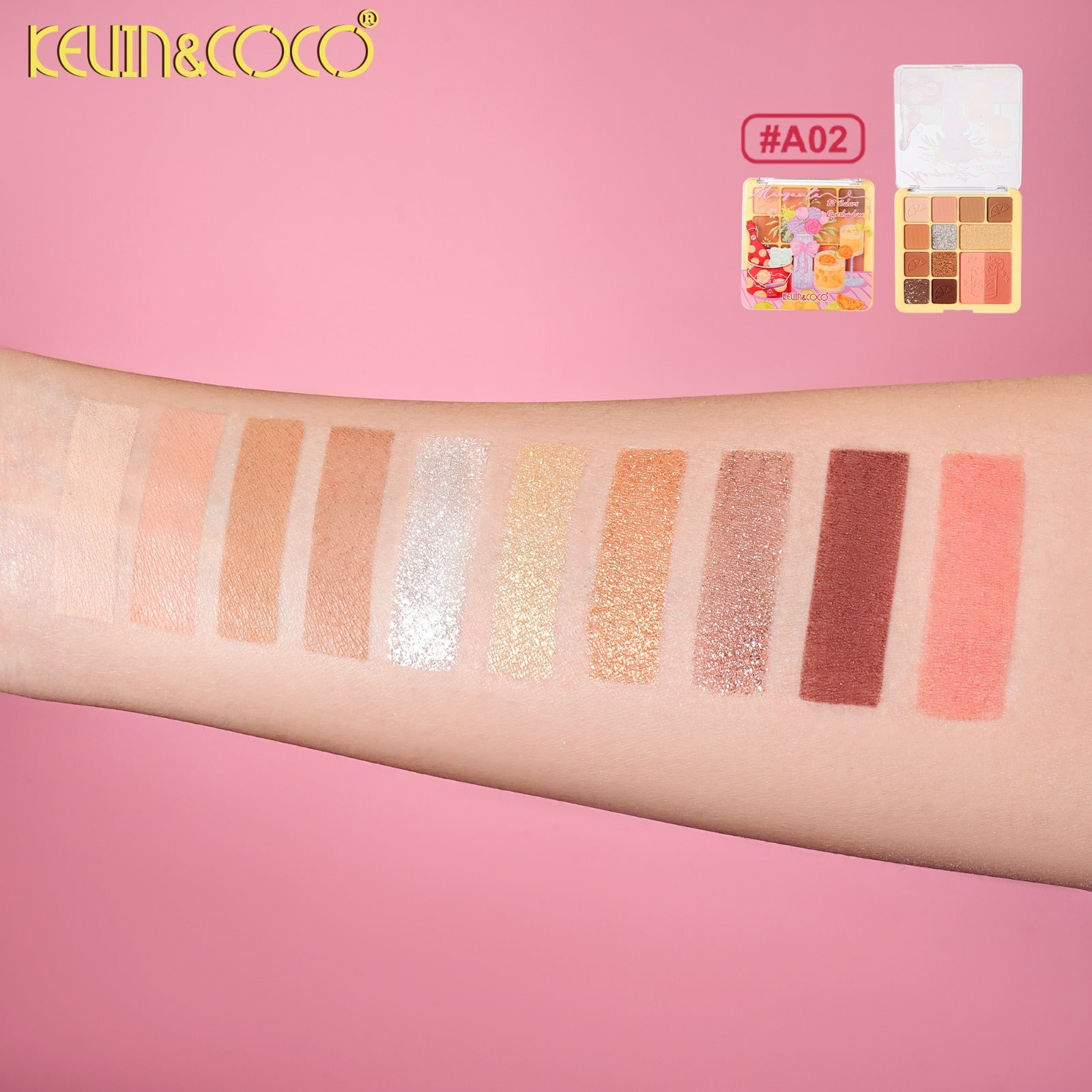 Eyes-12 Colors Eyeshadow Palette  24pc Display Wholesale (KC1428)