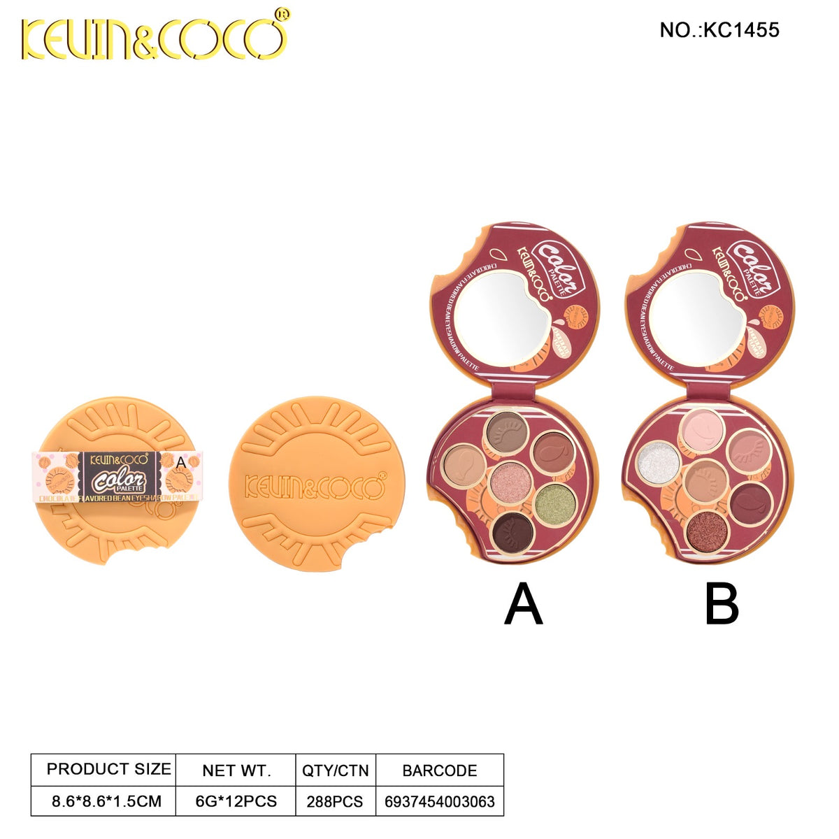 Eyes-White Cookie Eyeshadow Palette Retail (KC1455)
