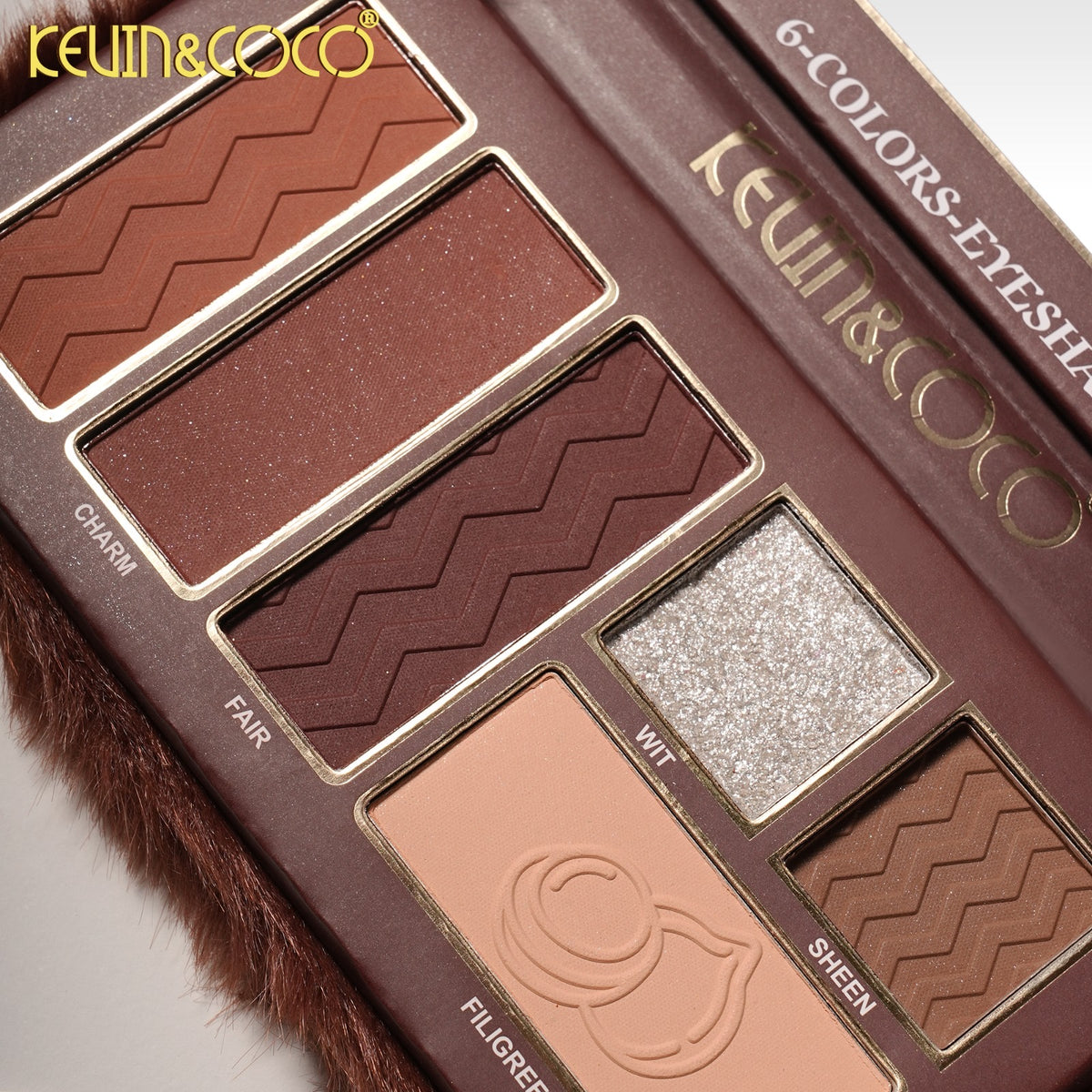 Eyes-Hazelnut 6 Colors Eyeshadow Palette Retail (KC1302)