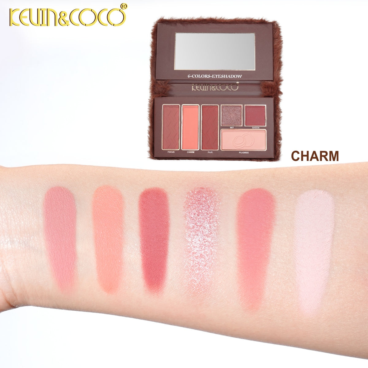Eyes-Hazelnut 6 Colors Eyeshadow Palette Retail (KC1302)