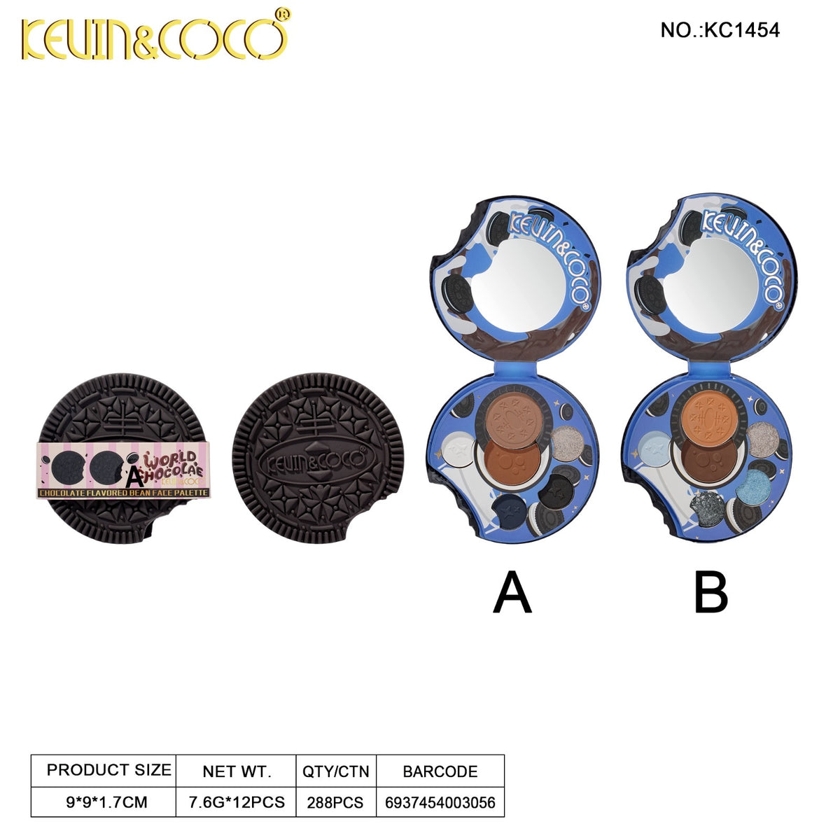 Eyes-Black Cookie Eyeshadow Palette Retail (KC1454)