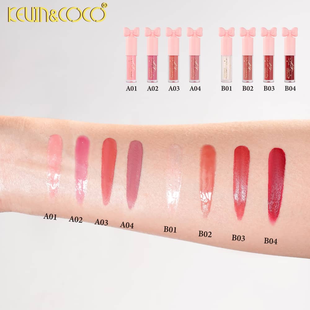 Lips-Ribbon 4 Color Lip Gloss Set (KC1586)