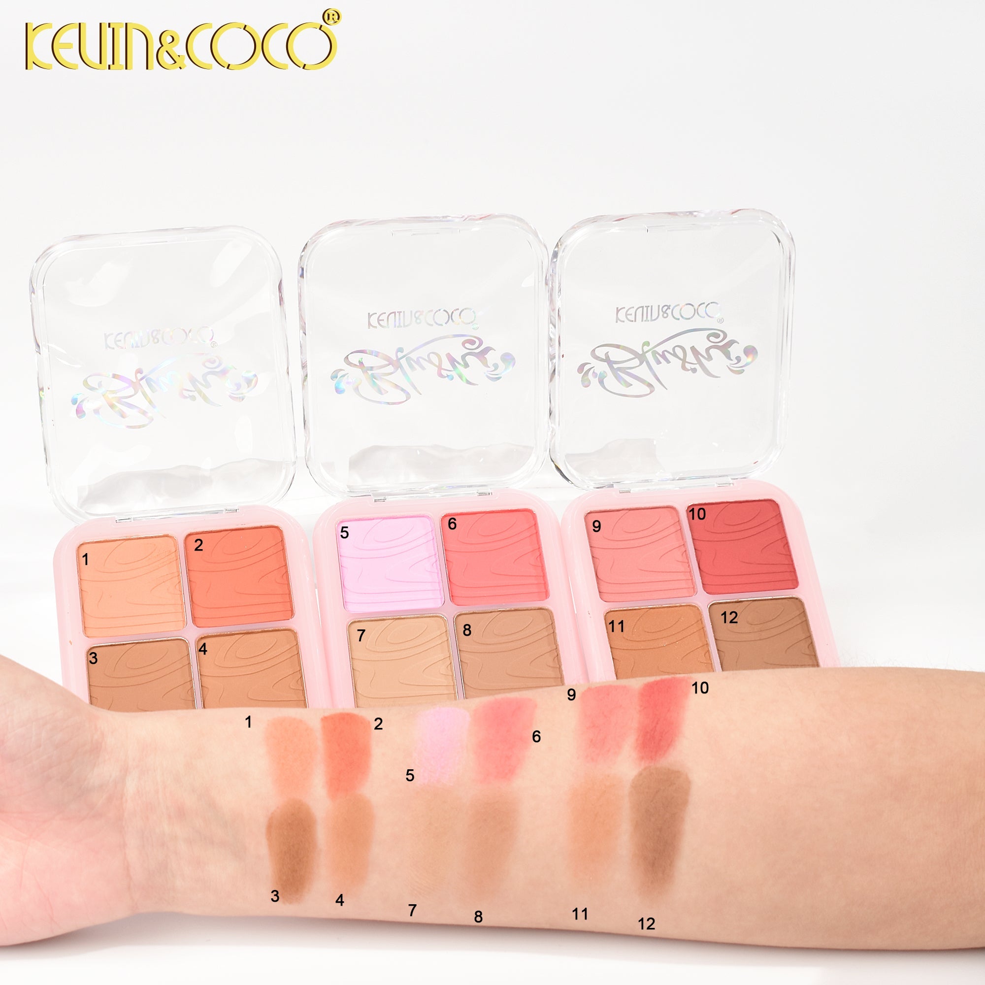 Face-Mermaid 4 Colors Blush&Contour (KC248872)