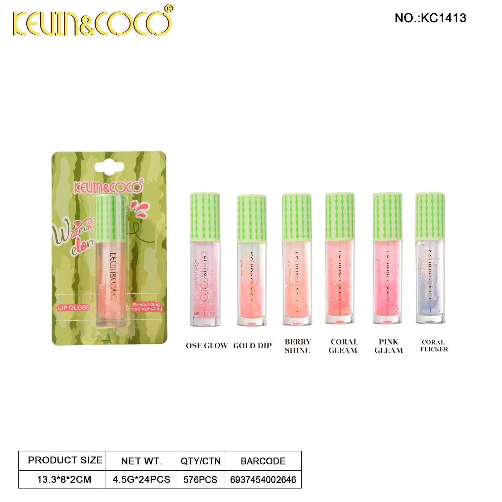 Lips-Watermelon Collection Lip Gloss Retail (KC1413)