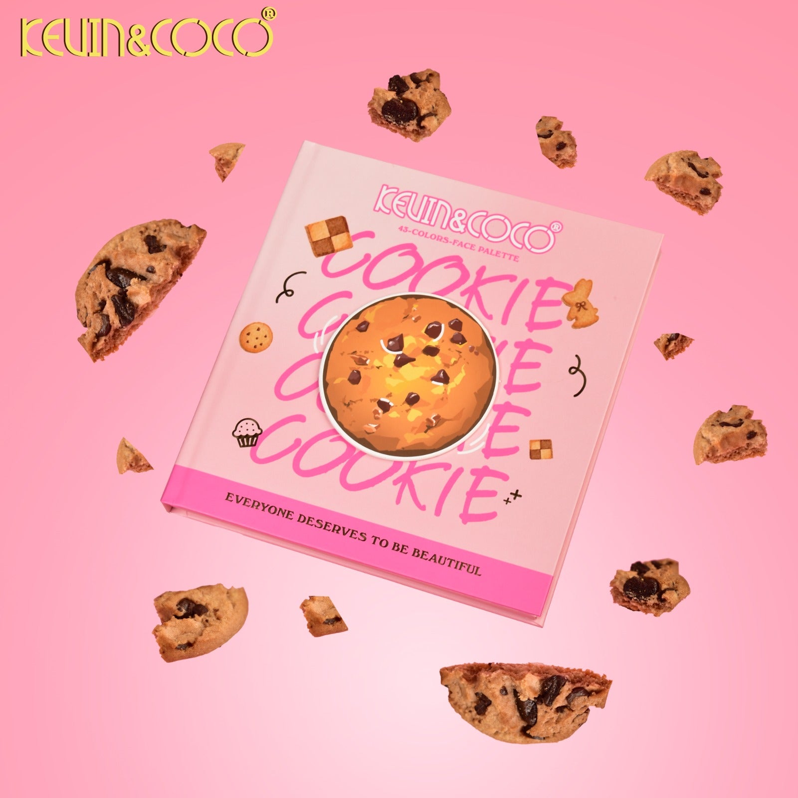 Eyes-Cookie Eyeshadow Palette 6pc Display Wholesale (KC1290)