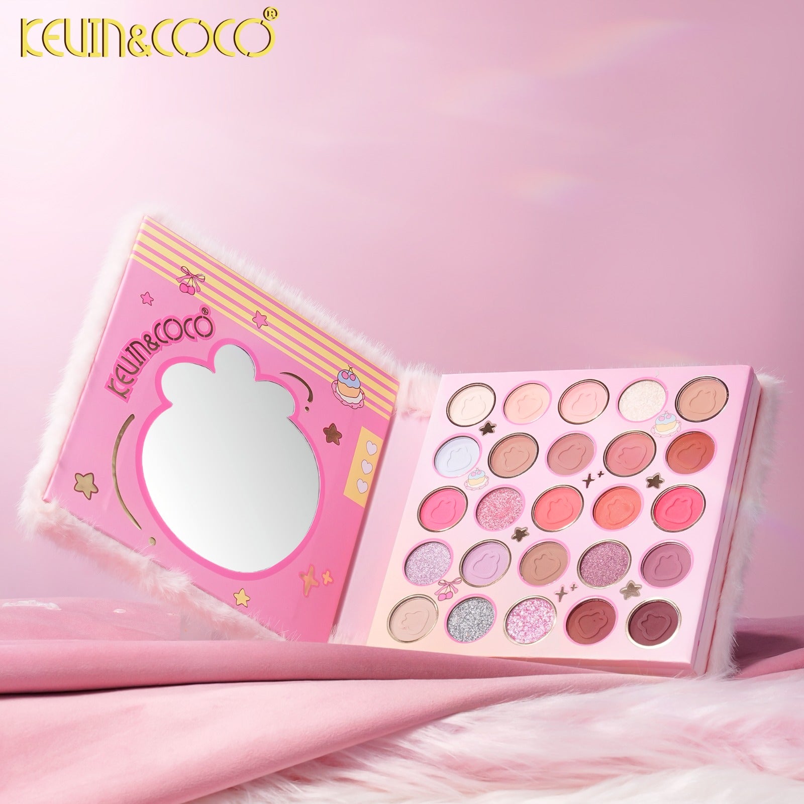 Eyes-Plush Bunny 64 Colors Eyeshadow Palette Retail (KC1299)