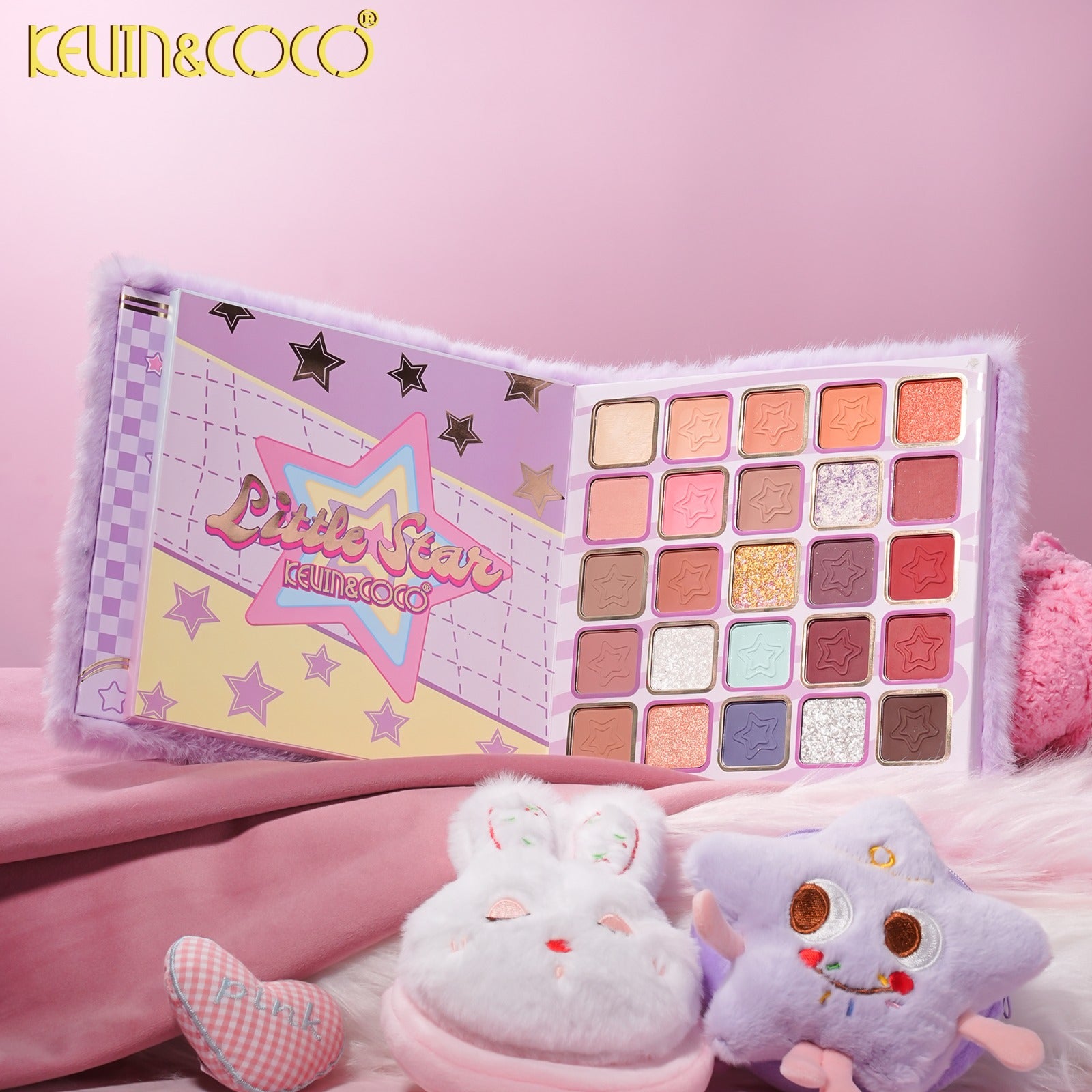 Eyes-Plush Star 64 Colors Eyeshadow Palette Retail (KC1634