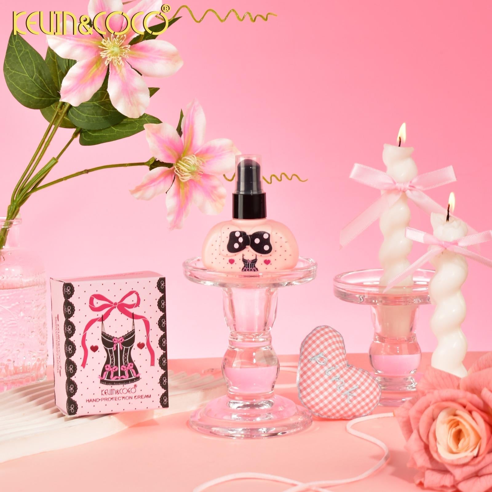 Skincare-Pink Bow Ink Butterfly Hand Cream (KC1165)