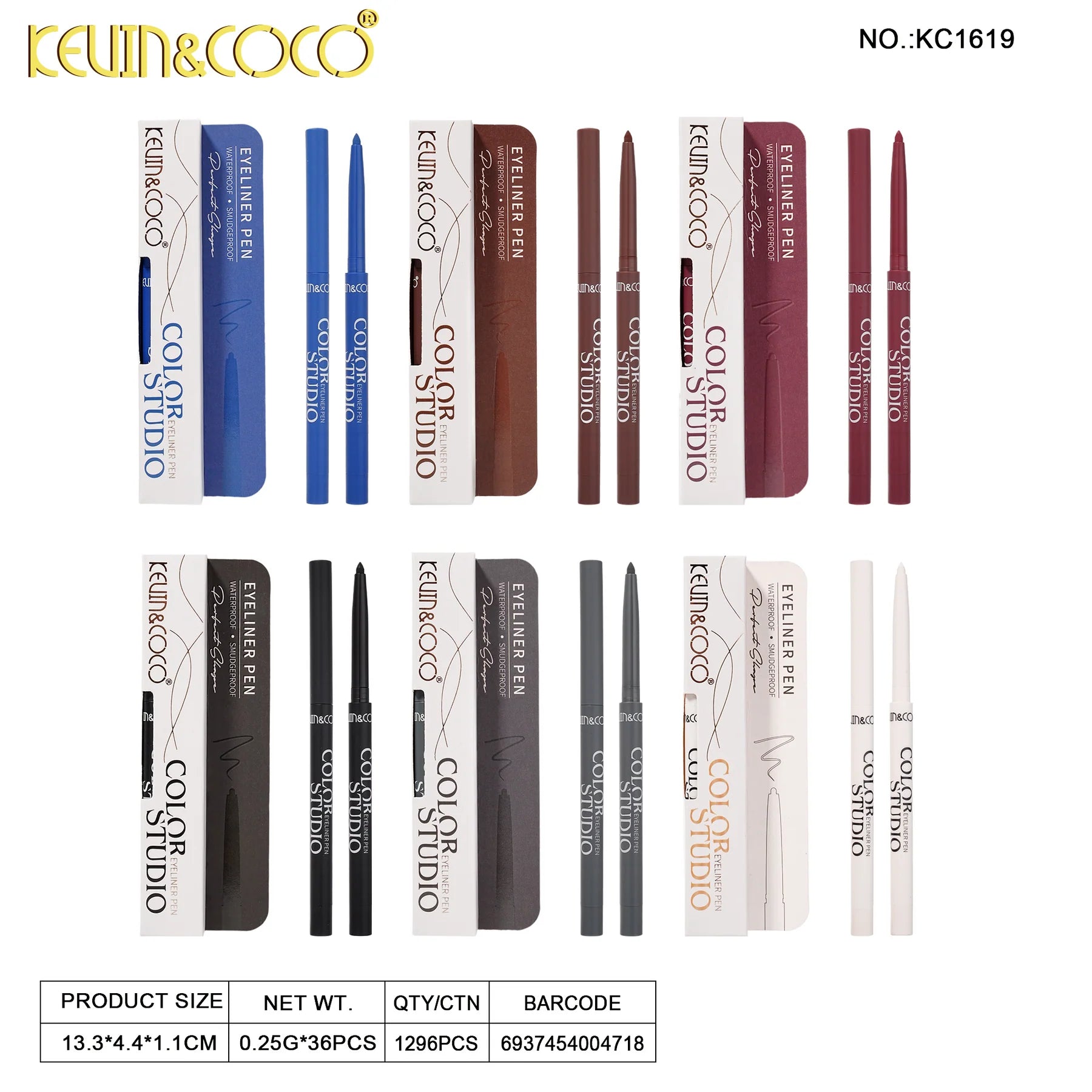 Eyes-Hengji Tattoo Eyeliner Gel Pencil Retail (KC1619)