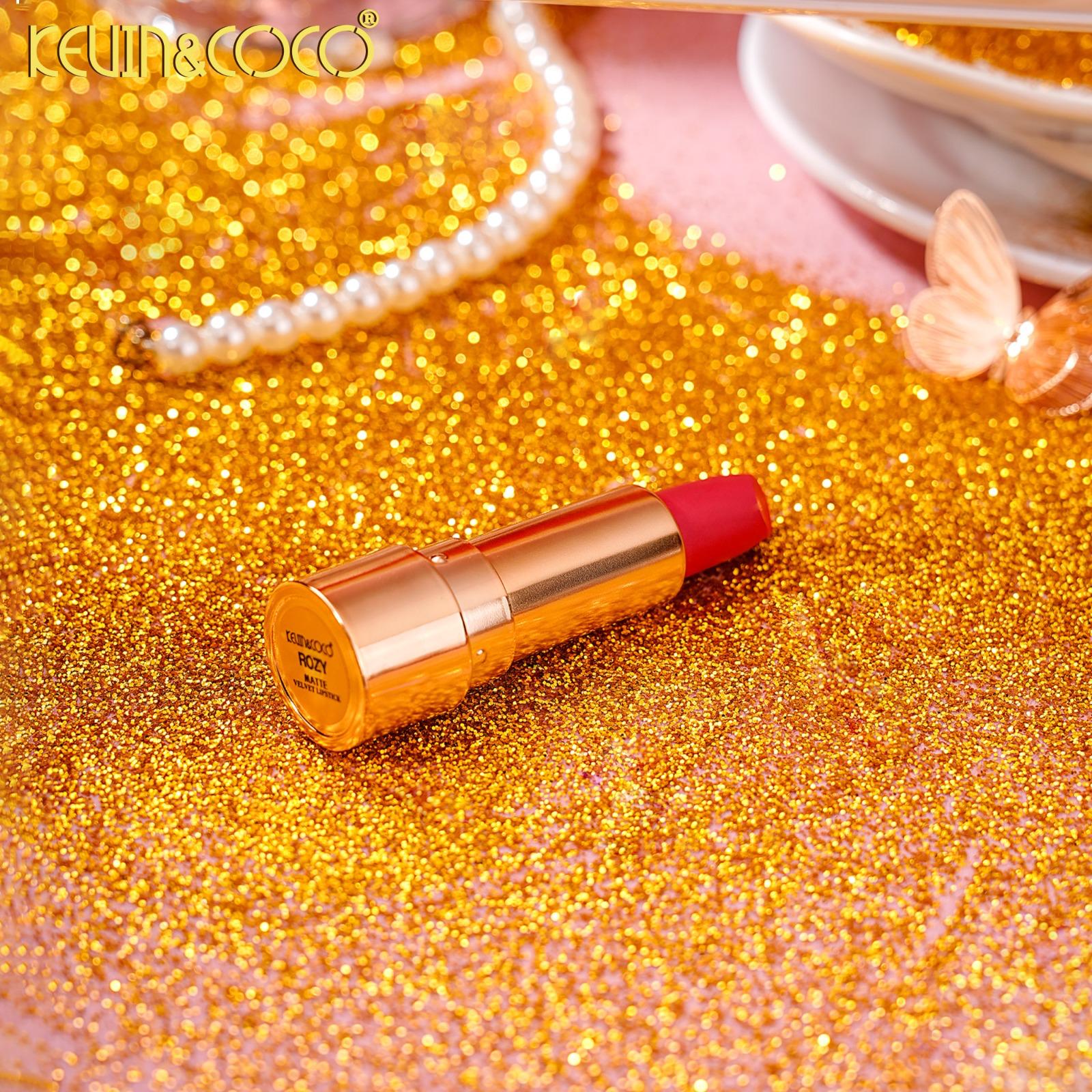 Lips-Pink Flowers Velvet Lipstick (KC1489)