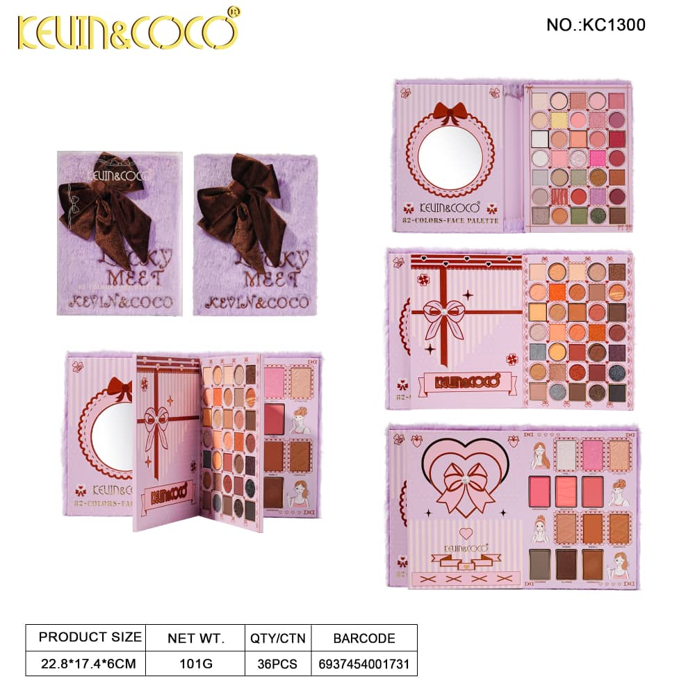 Face-Lucky Meet 82 Colors Face Palette (KC1300)