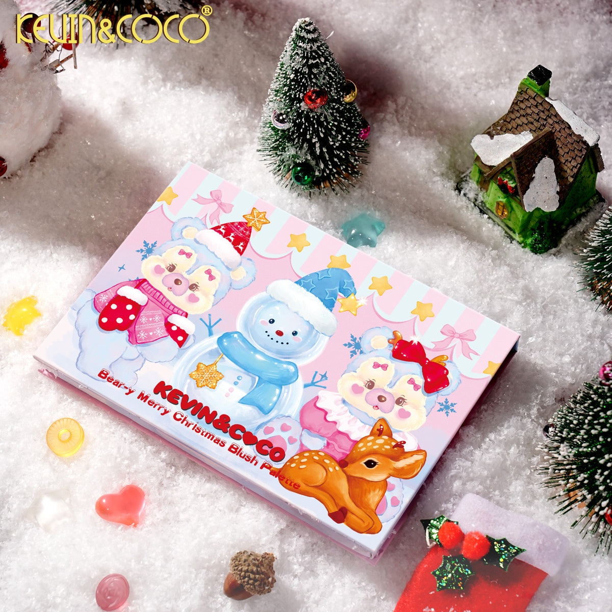 Face-Bear-y-Merry Christmas Blush Palette Retail (KC2083)