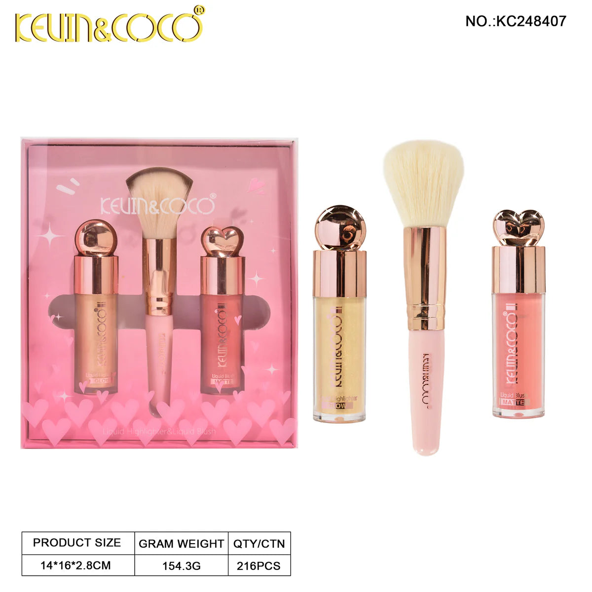 Face-Cheek Glow Blush & Highlight (KC248407)