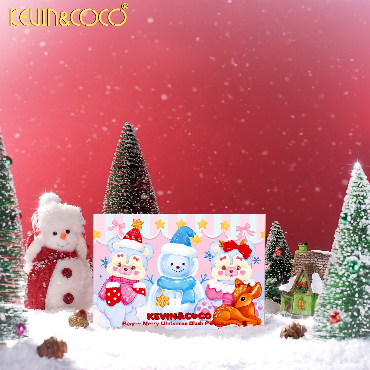 Face-Bear-y-Merry Christmas Blush Palette Retail (KC2083)
