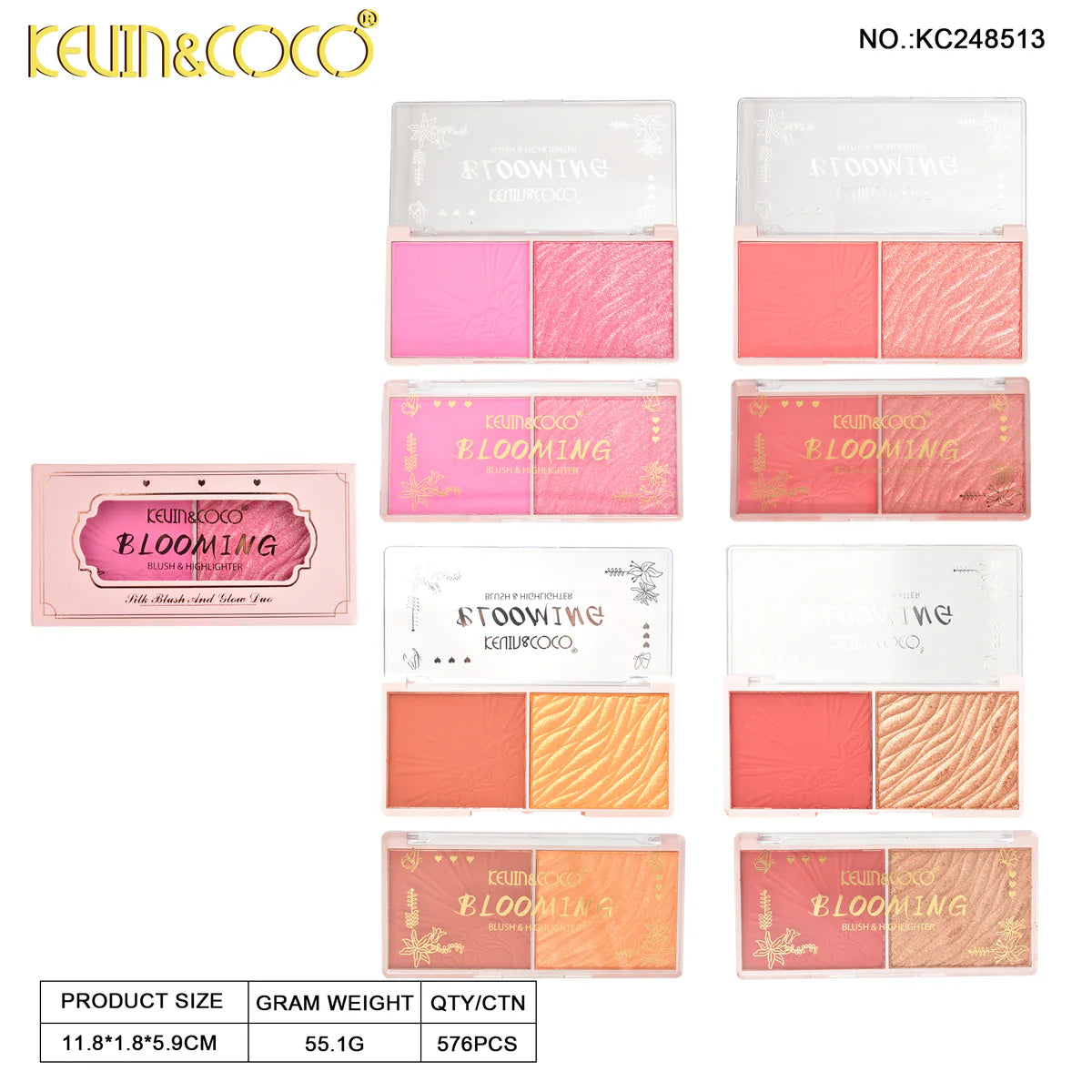 Face-Bloom Glow Blush & Highlighter (KC248513)