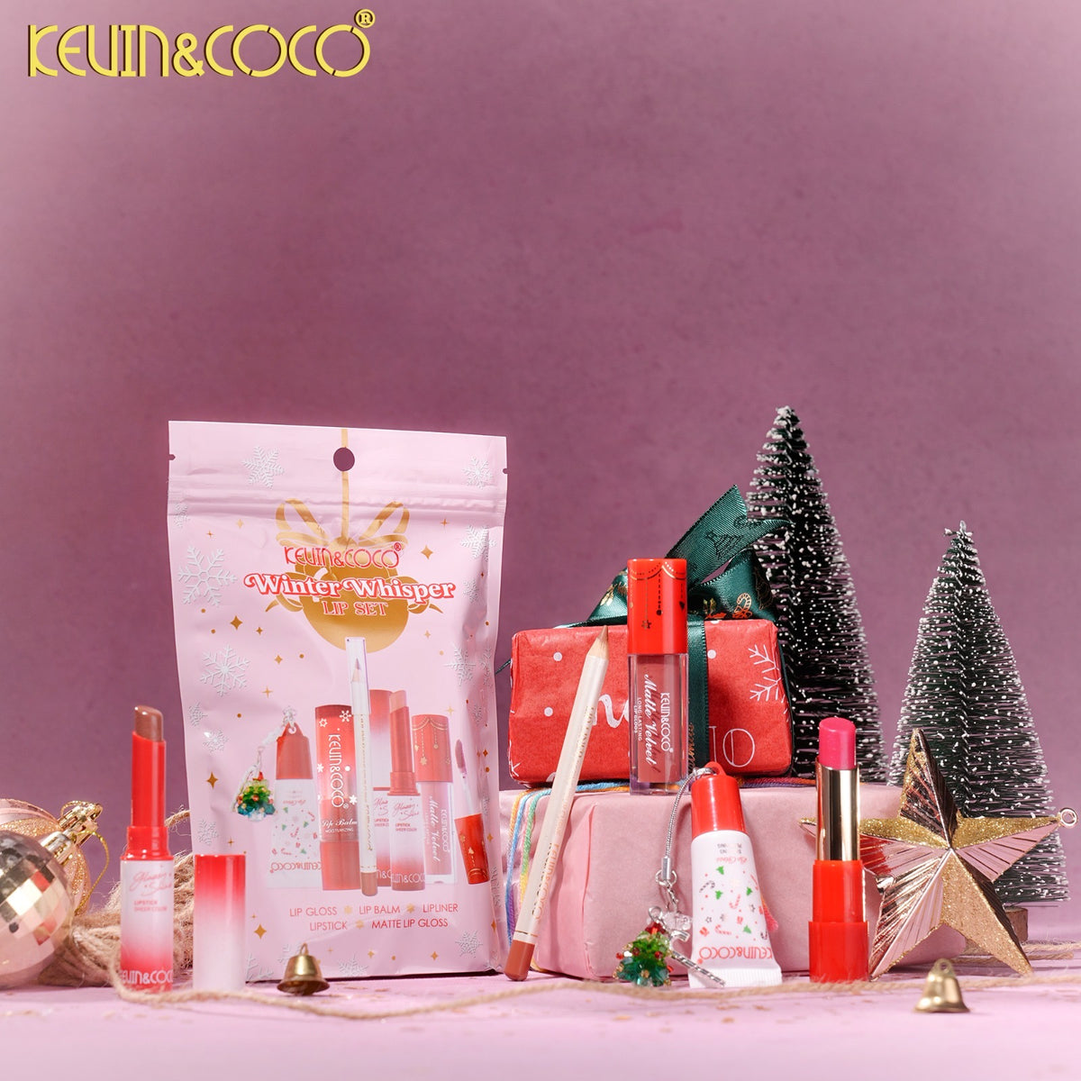 Lips-Winter Whisper Christmas Lip Set Retail (KC1957)