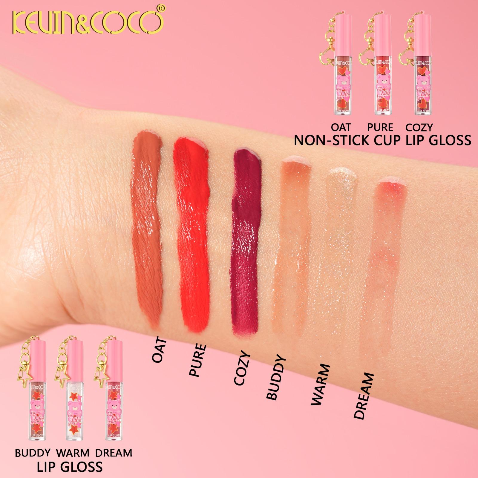 Lips-Pink Bear 6Pc Lip Gloss Set (KC1273)