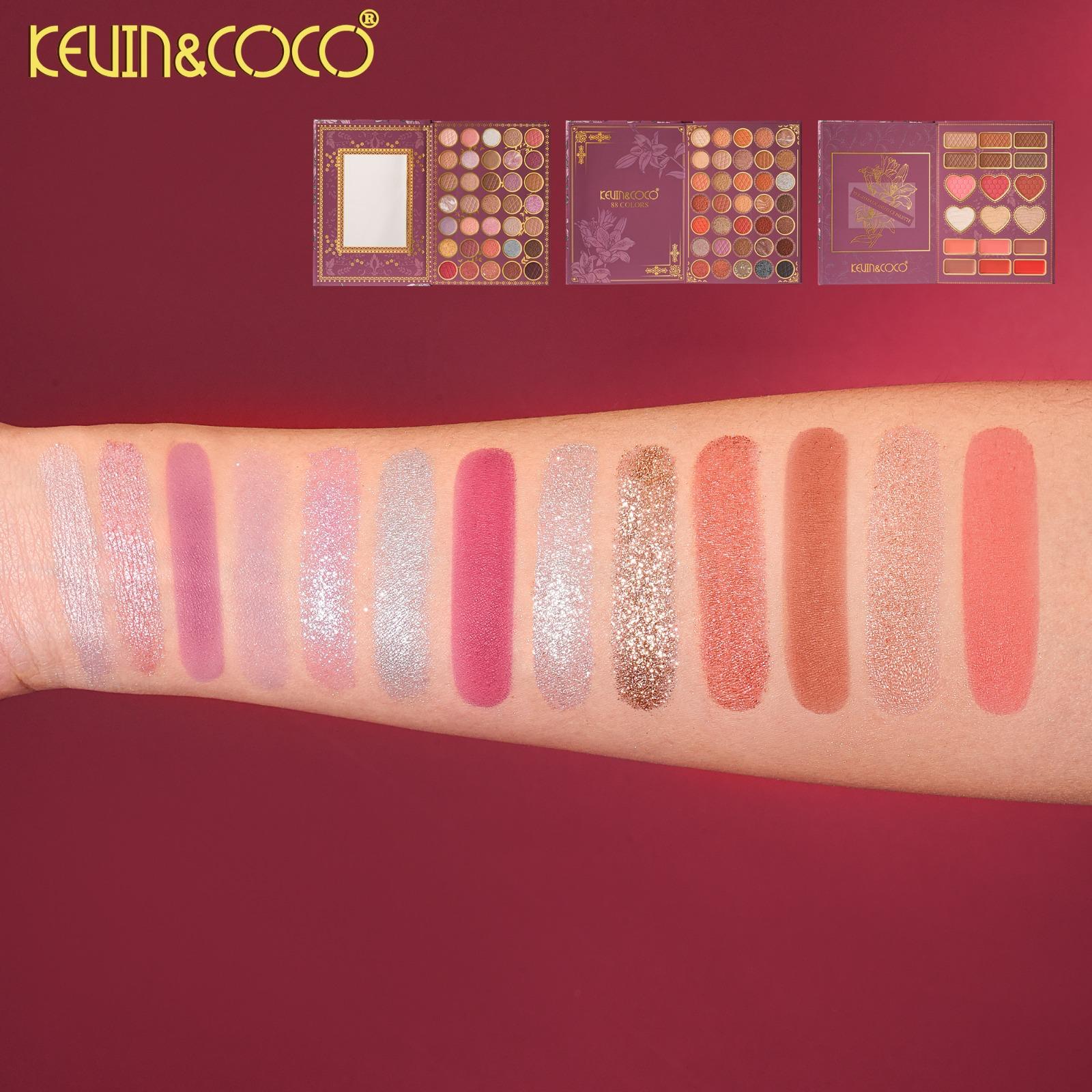 Eyes-Pink Flowers Book Eyeshadow Palette 6pc Display Wholesale (KC1491)