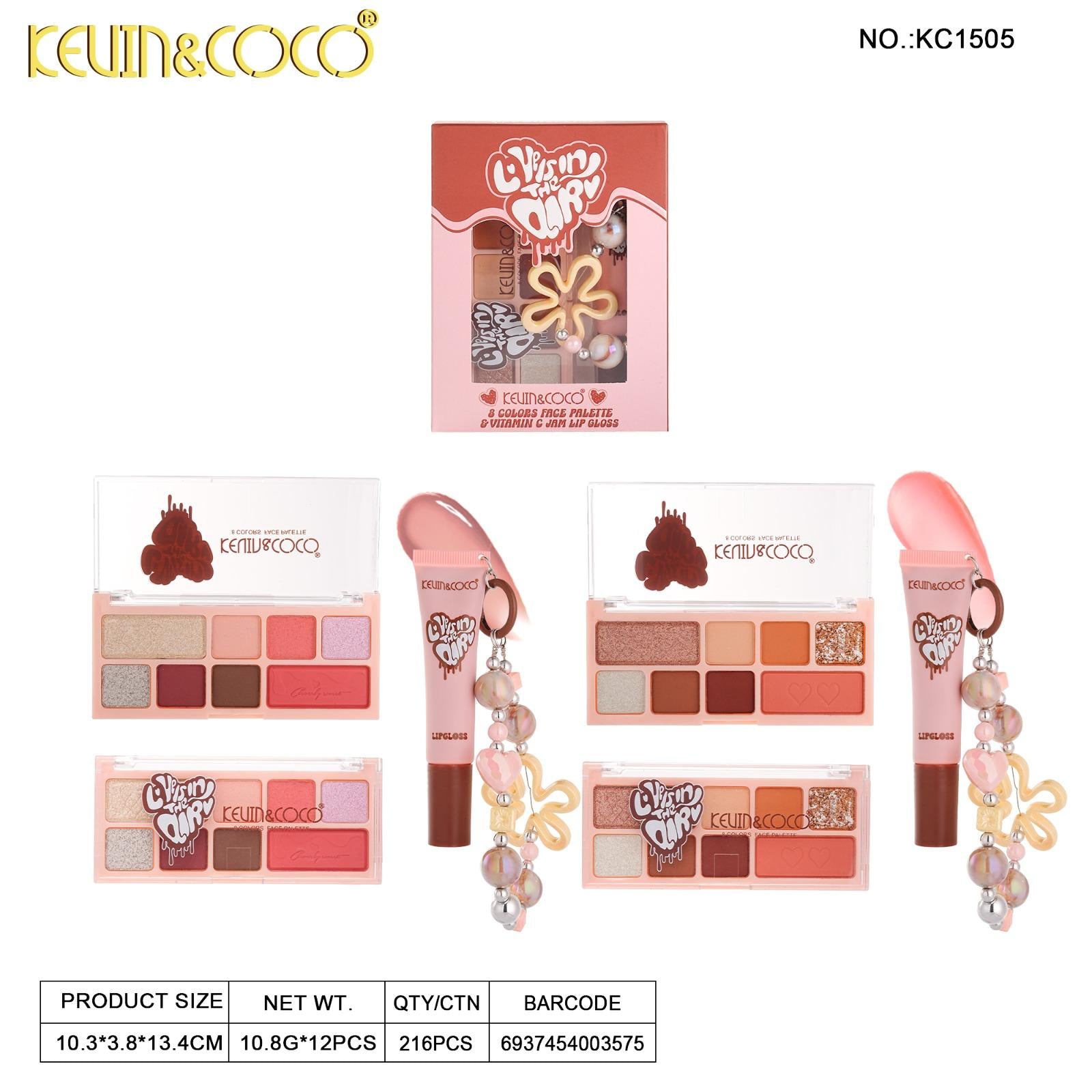 Face-Love Is In The Air Palette & Lip Gloss (KC1505)