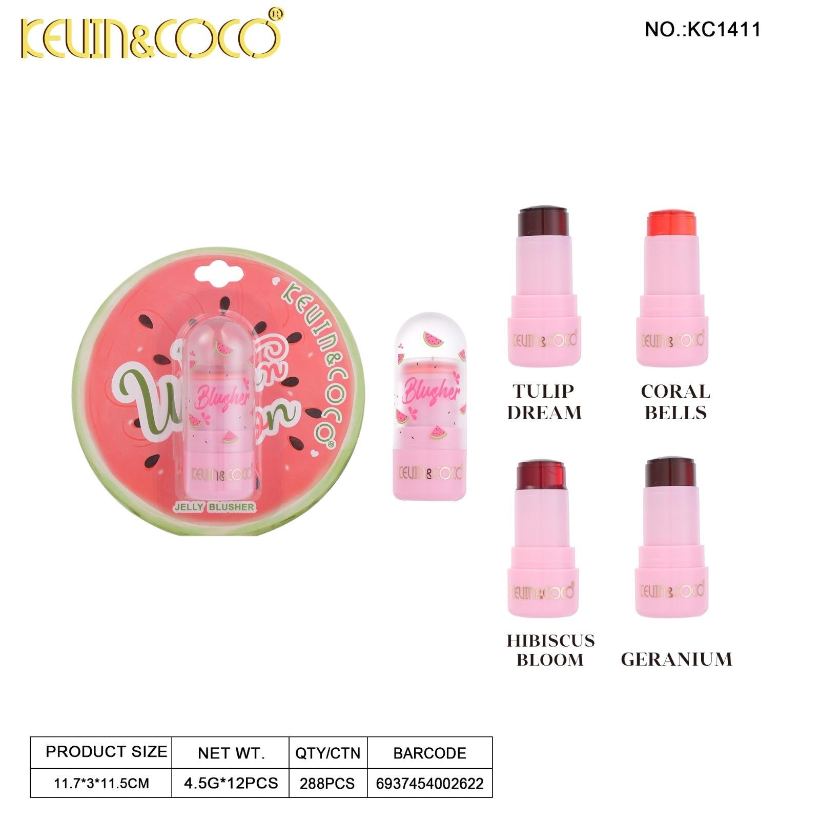 Face-Watermelon Collection Jelly Blush Retail (KC1411)
