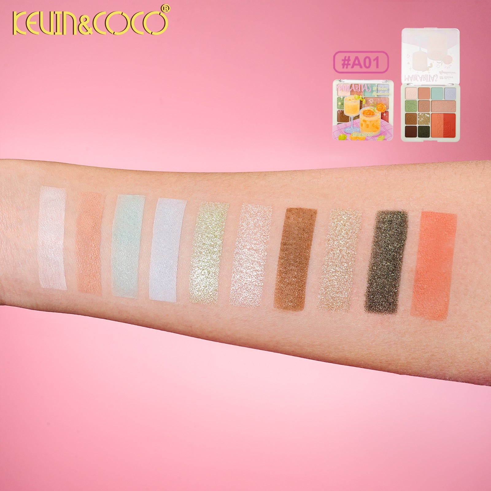 Eyes-12 Colors Eyeshadow Palette  24pc Display Wholesale (KC1428)