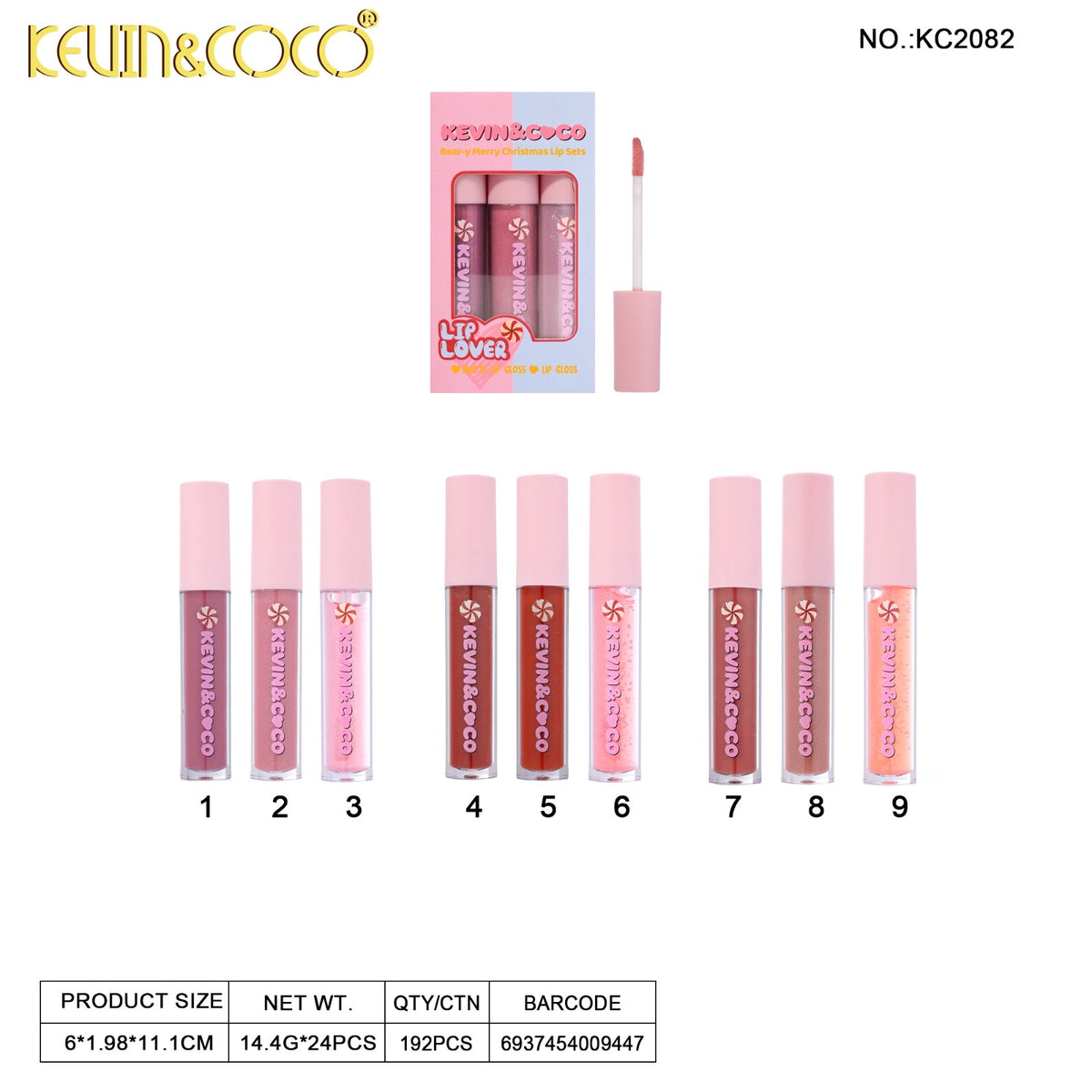 Lips-Bear-y-Merry Christmas Lip Set Retail (KC2082)