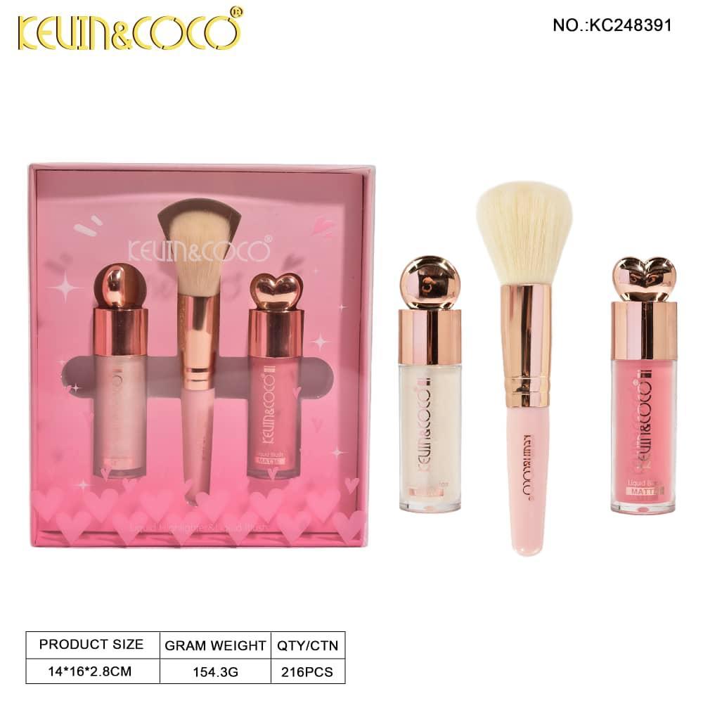 Face-Heart Bubble Blush, Highlight & Blush Set 6pc Display (KC248391 & KC248414)
