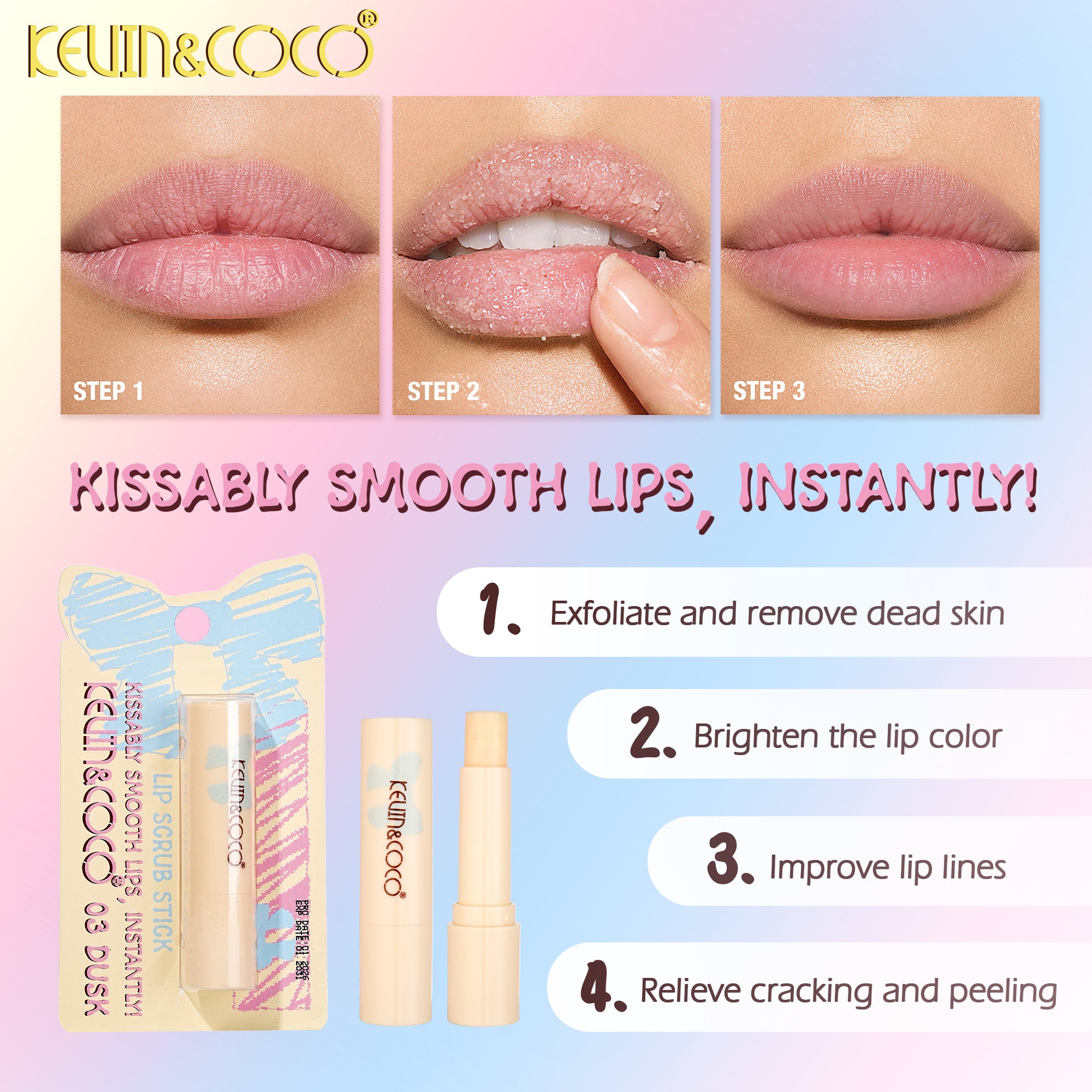 Lips-Big Kid Lip Scrub Retail (KC1443)