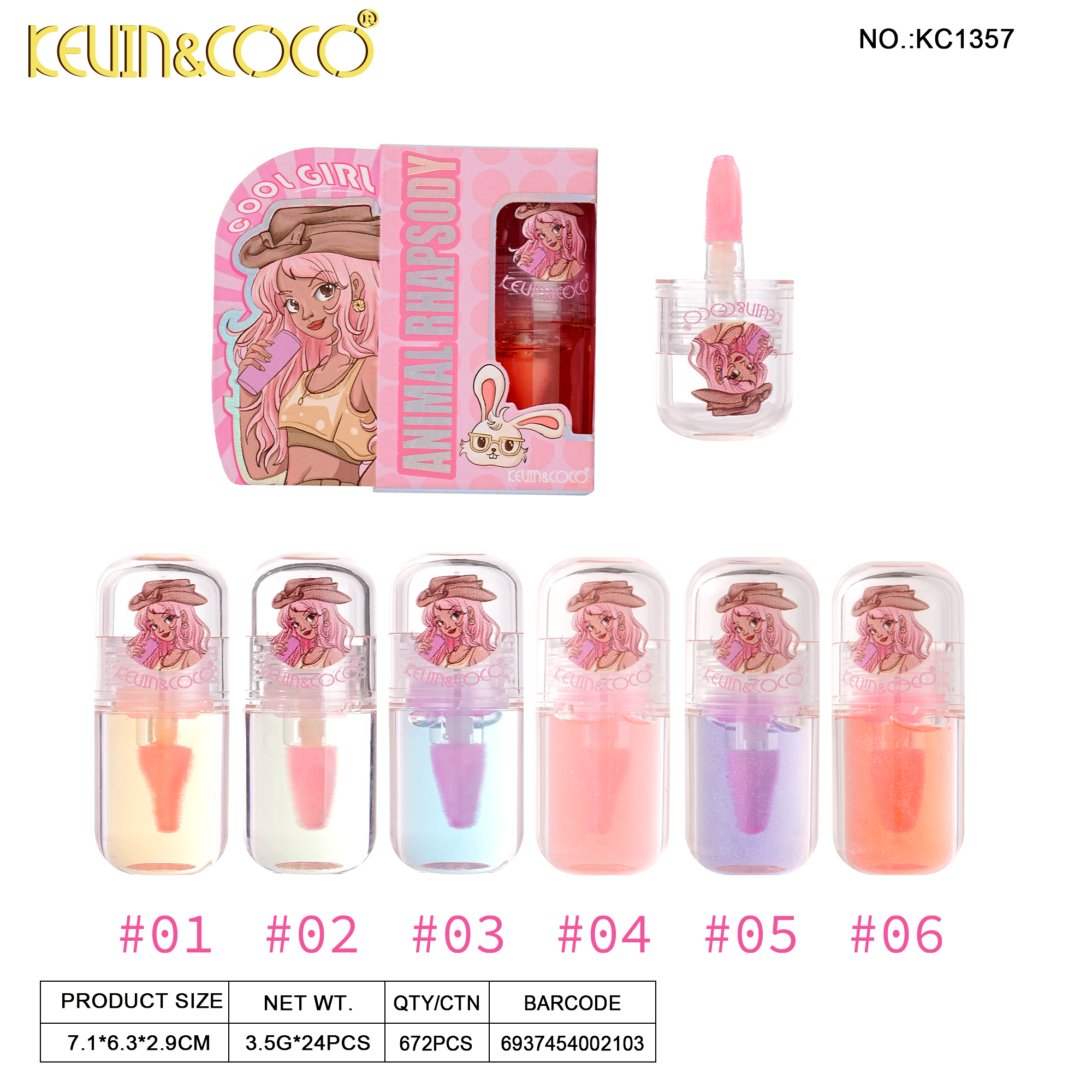 Lips-Animal Rhapsody Lip Oil (KC1357)