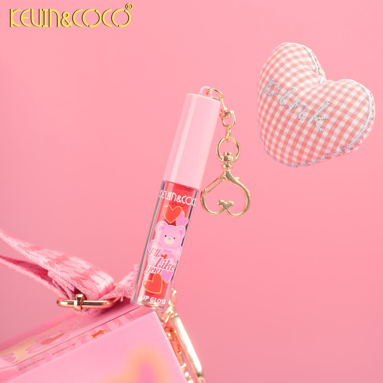 Lips-Pink Bear 6Pc Lip Gloss Set (KC1273)