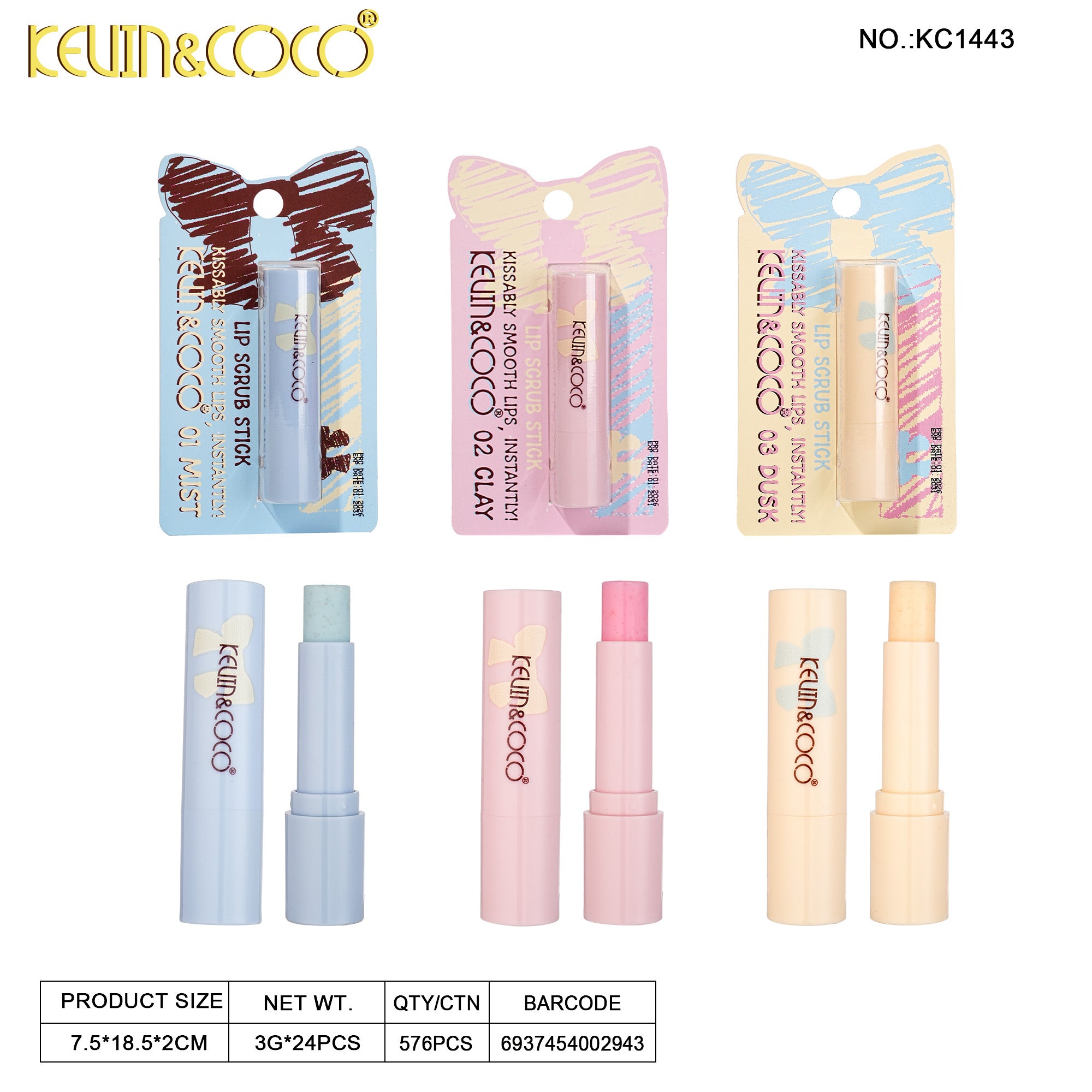 Lips-Big Kid Lip Scrub Retail (KC1443)