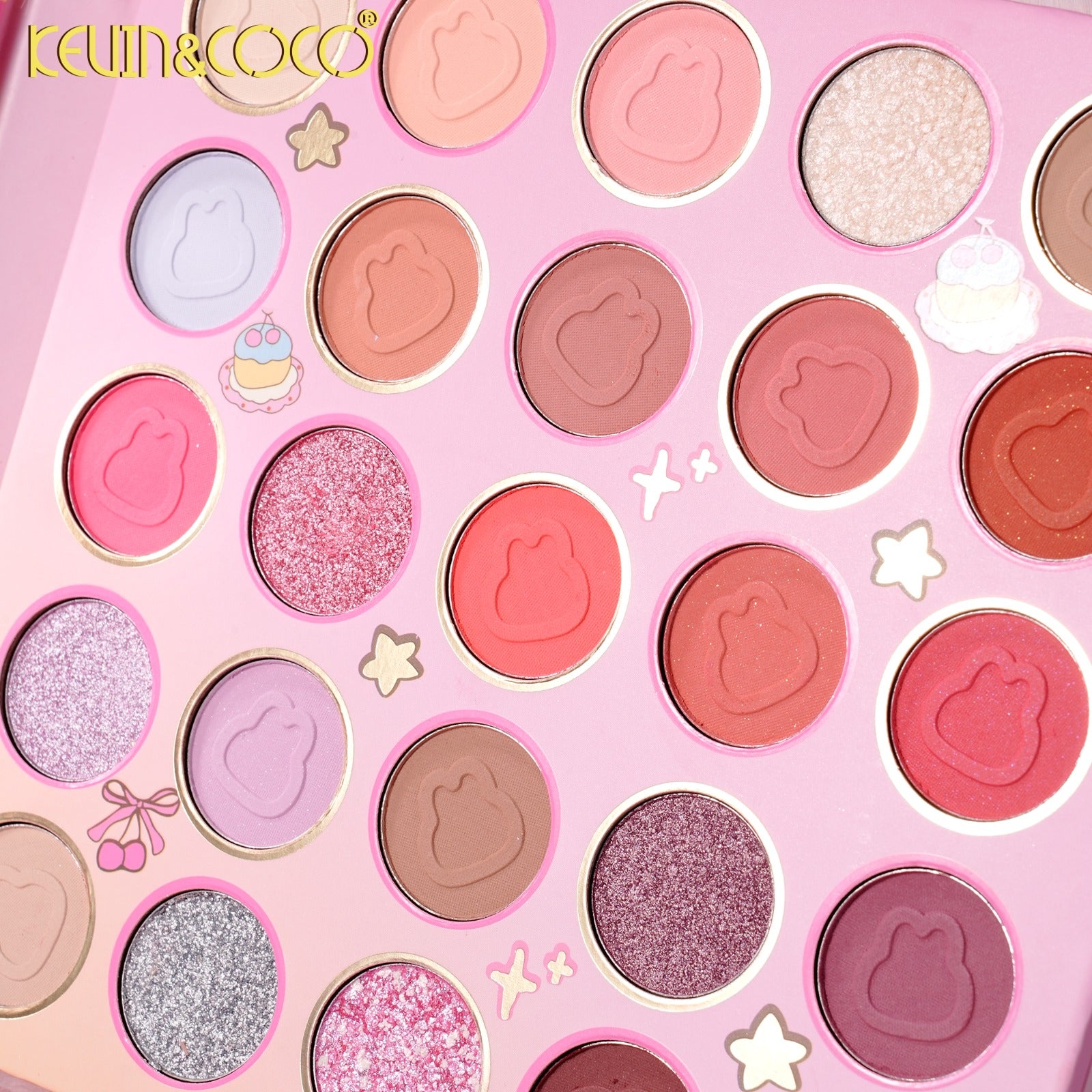 Eyes-Plush Bunny 64 Colors Eyeshadow Palette Retail (KC1299)