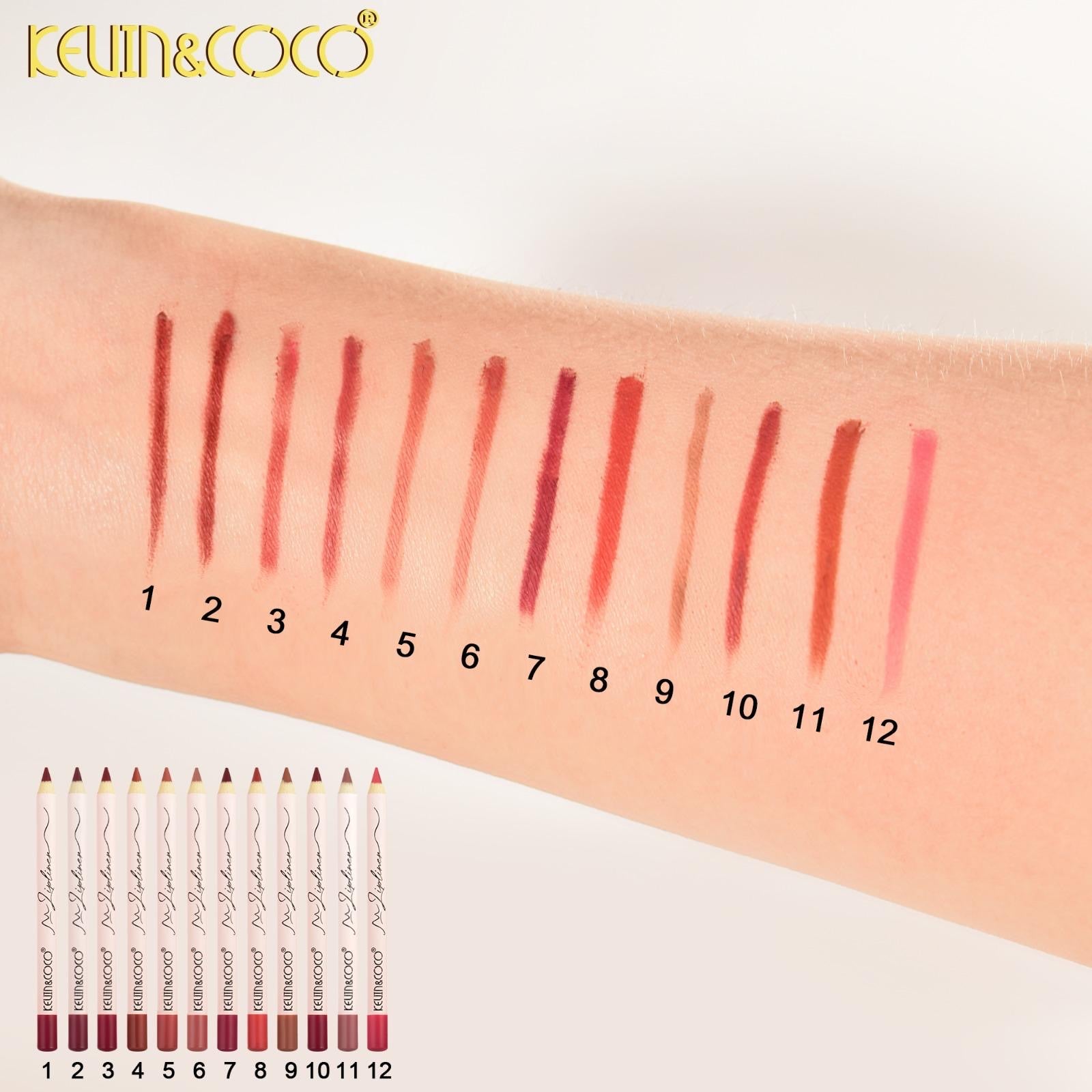 Lips-Wooden Lip Liner 12Dz Display Wholesale (KC1231)
