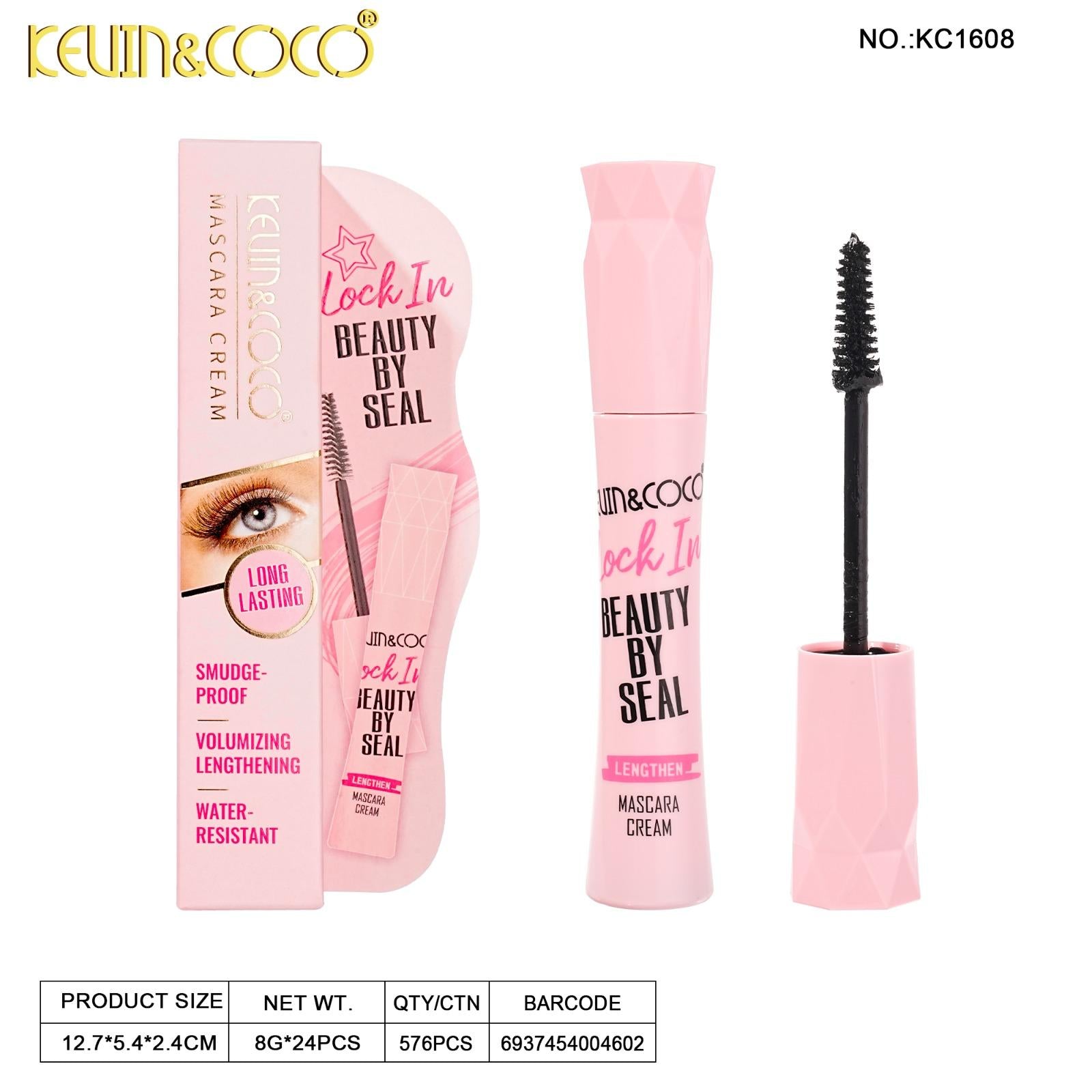 Eyes-Lock In Beauty By Seal Mascara 24pc Display Wholesale (KC1608)