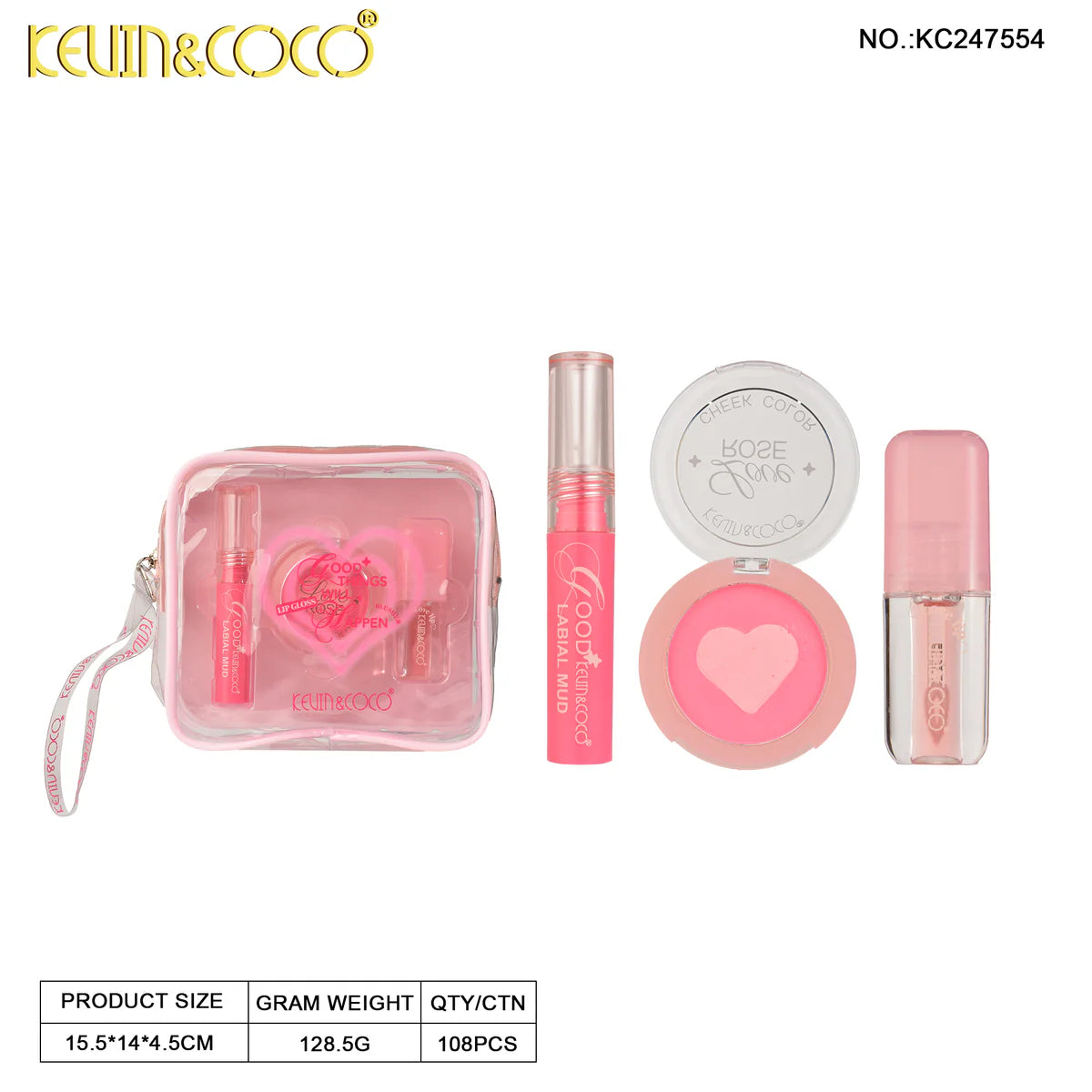 Face-Good Things Will Happen Lip & Cheek Makeup Set (KC247554)