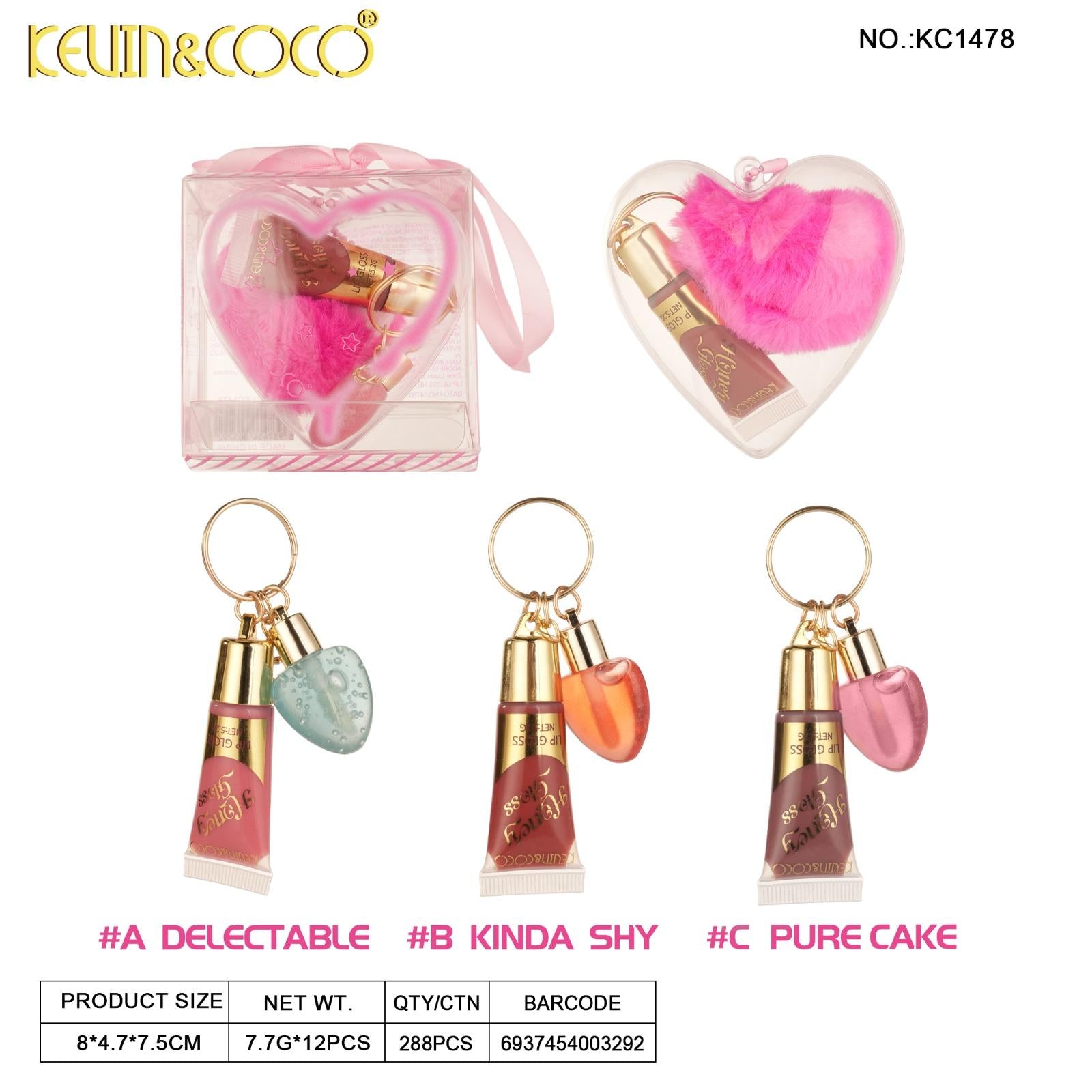 Lips-Boulette Memory Love Pink Lip Gloss Set (KC1478)