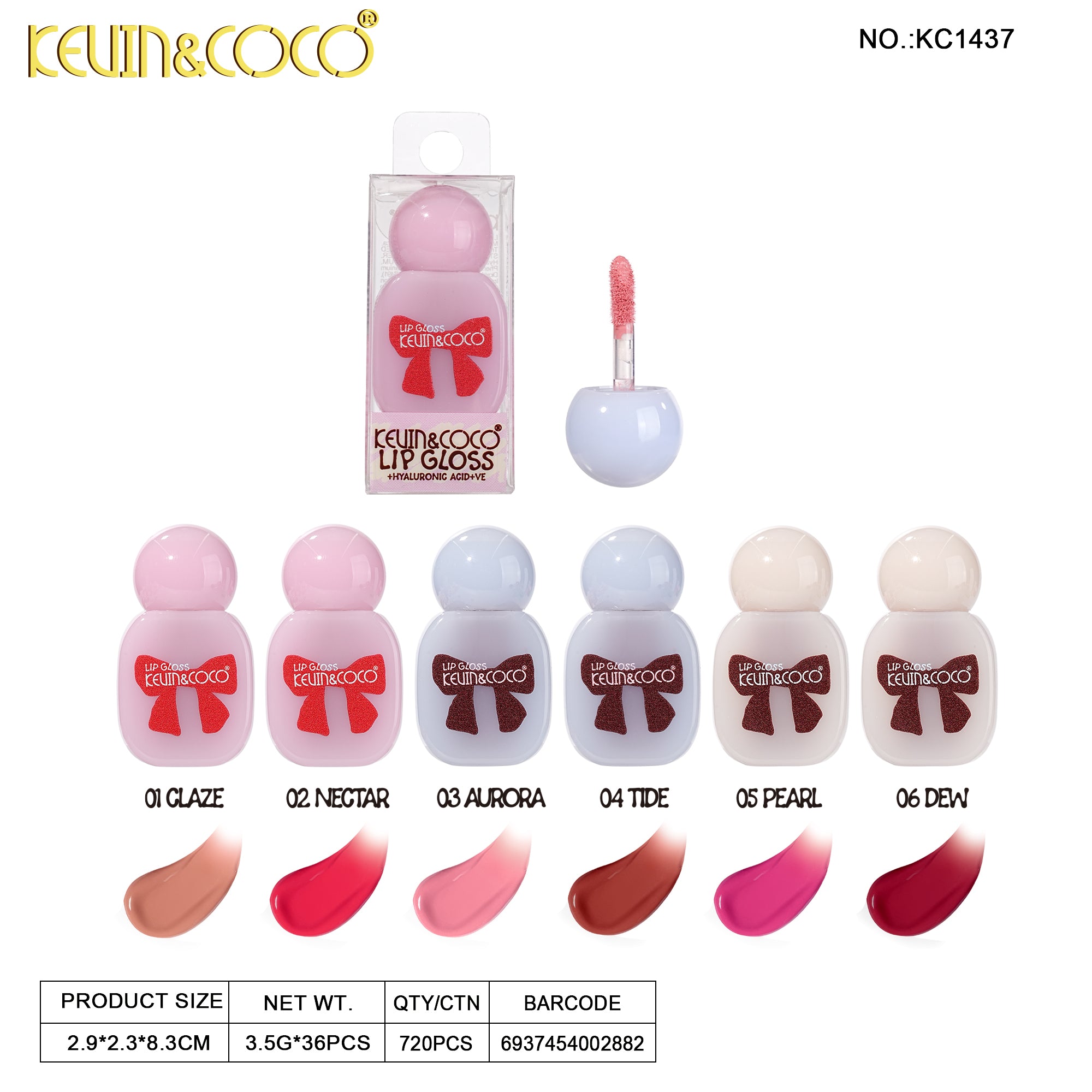 Lips-Big Kid Glossy Lip Gloss Retail (KC1437)