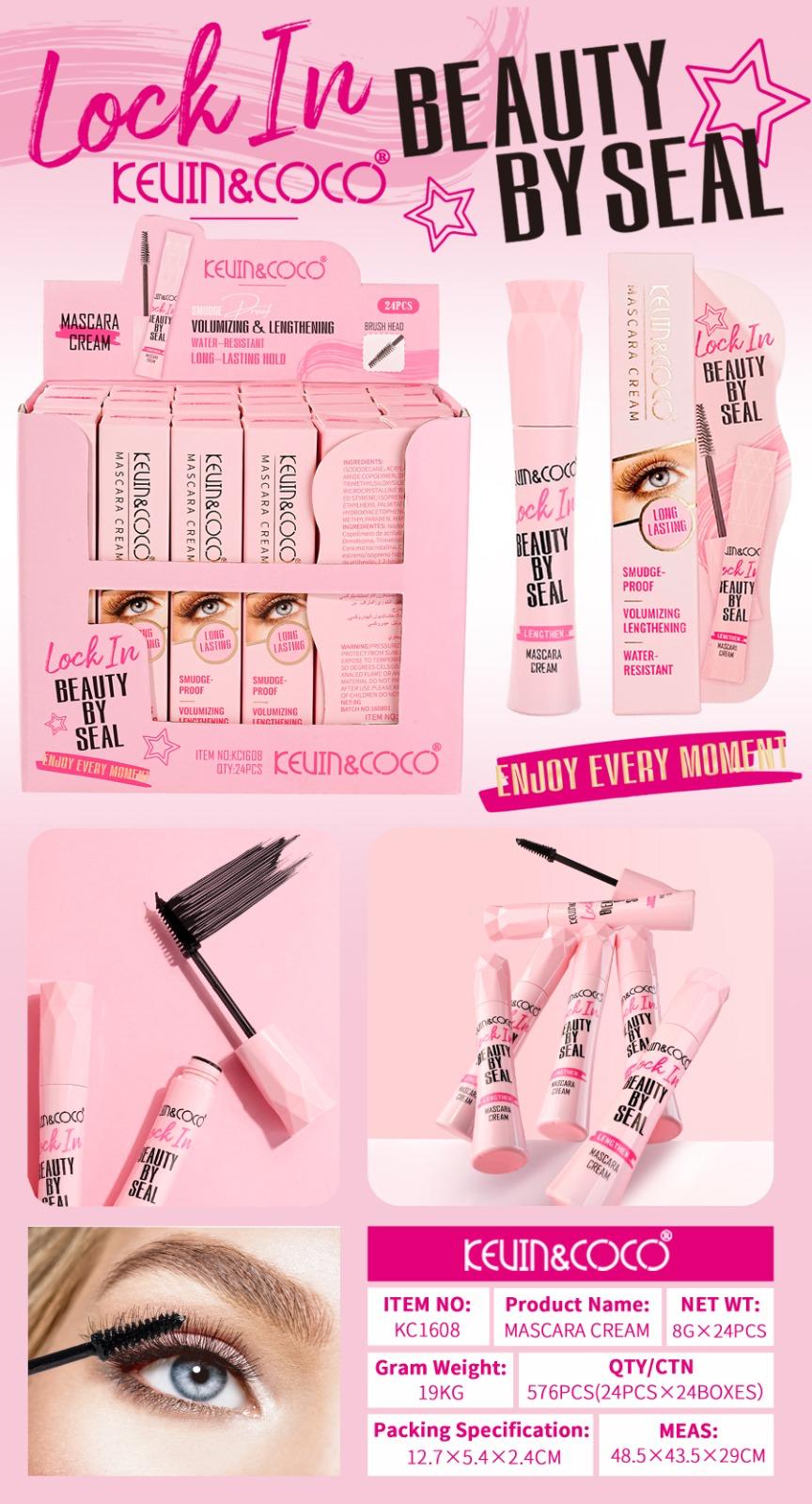 Eyes-Lock In Beauty By Seal Mascara 24pc Display Wholesale (KC1608)