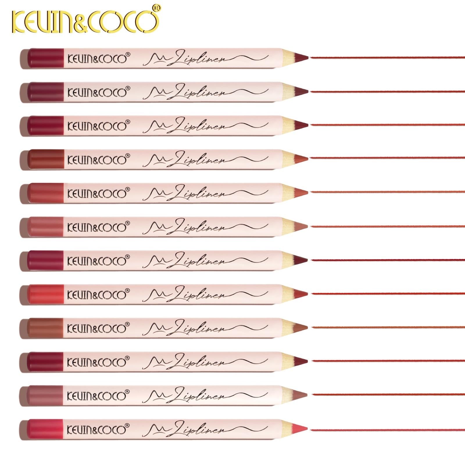 Lips-Wooden Lip Liner 12Dz Display Wholesale (KC1231)