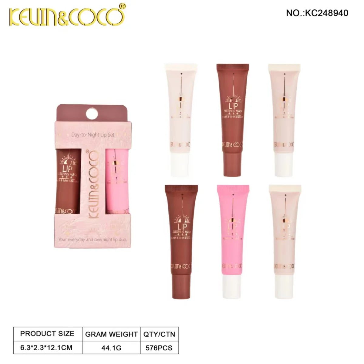 Lips-Day & Night Lip Care 2-IN-1 Lip Set (KC248940)