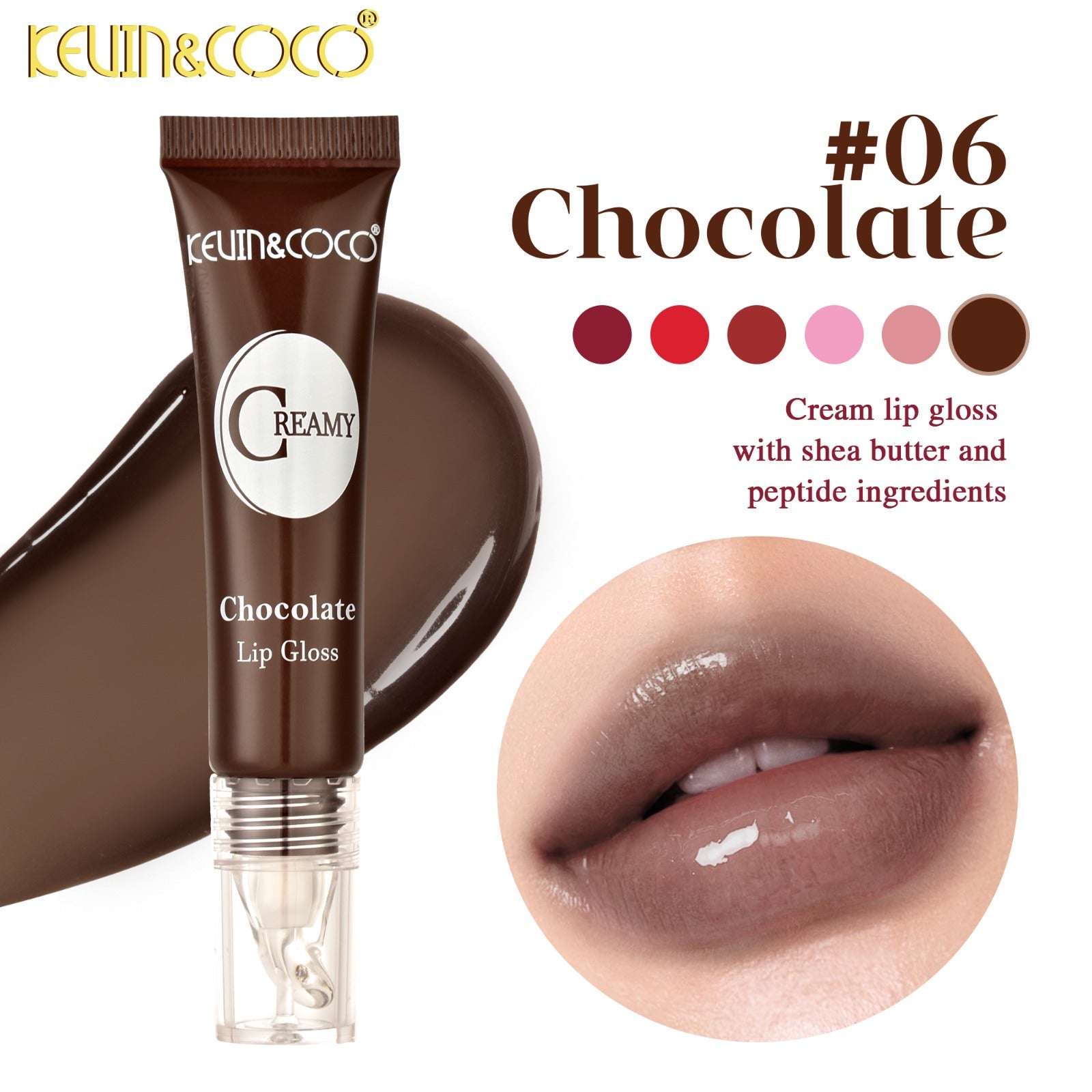 Lips-Creamy Stain Kiss Lip Gloss Retail (KC1399)