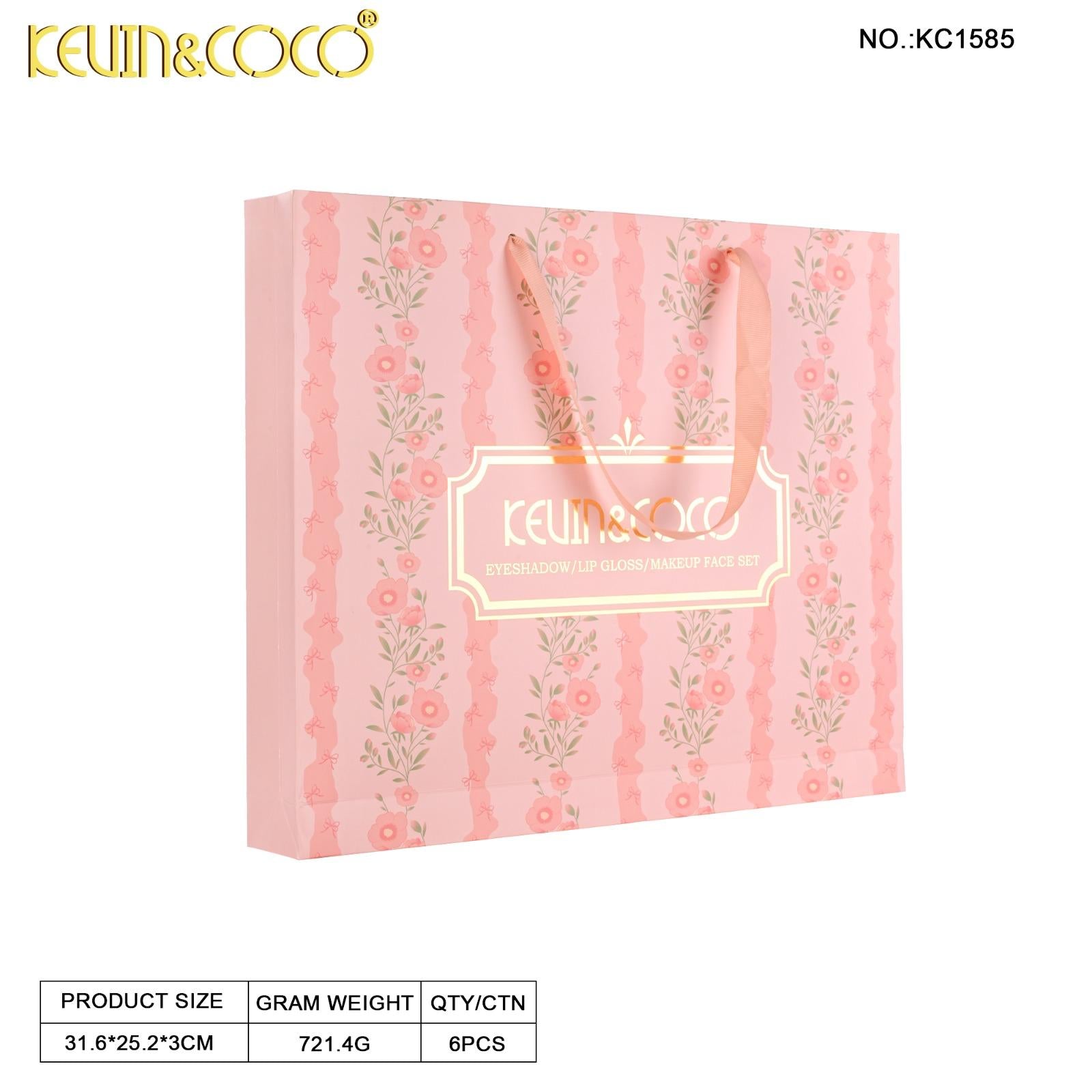 Face-Secret Garden Makeup Set: Eyeshadow, Blush & Lip Gloss 2 pc Bundle Wholesale (KC1585)