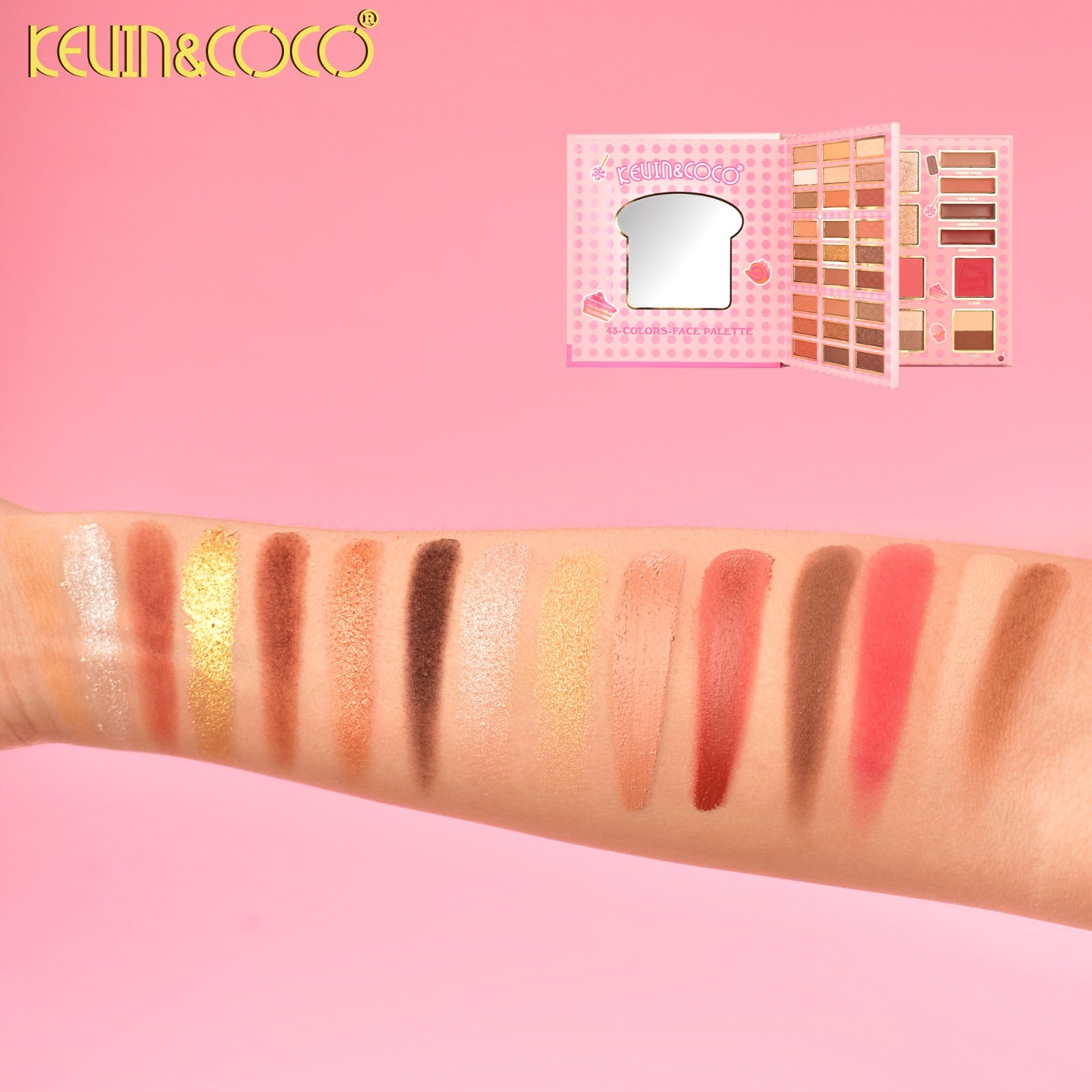 Eyes-Croissant Eyeshadow Palette 6pc Display Wholesale (KC1291)