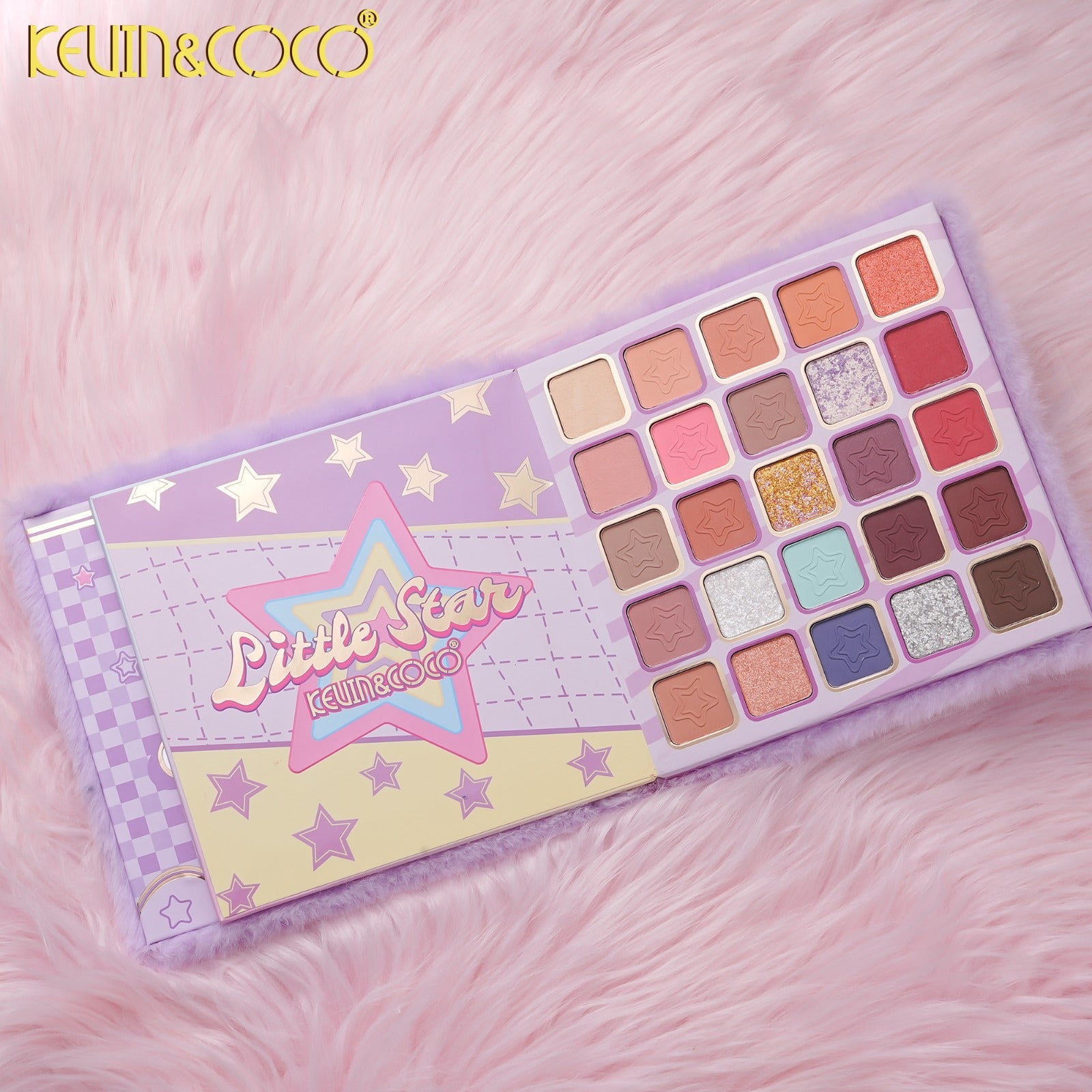 Eyes-Plush Star 64 Colors Eyeshadow Palette Retail (KC1634)