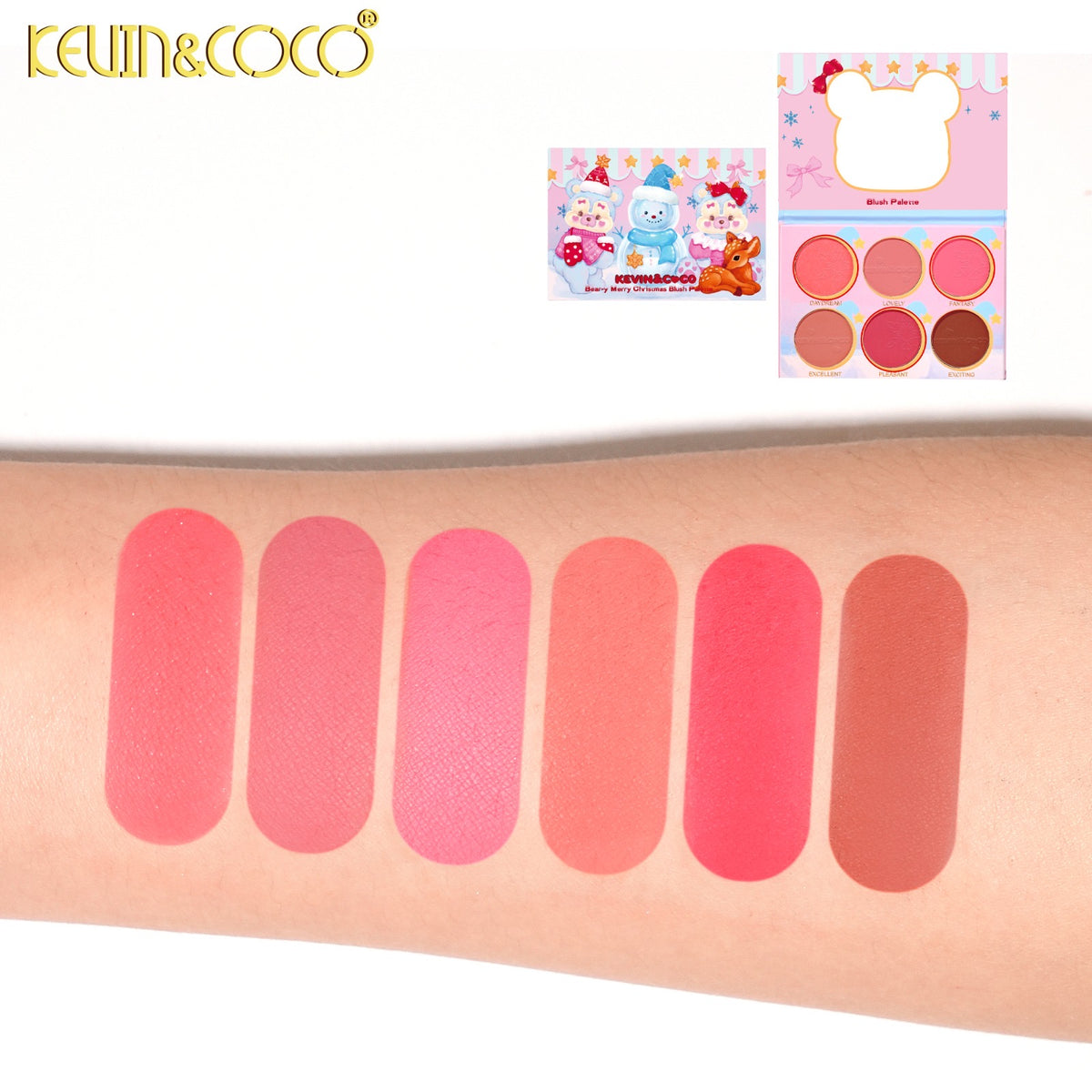 Face-Bear-y-Merry Christmas Blush Palette Retail (KC2083)