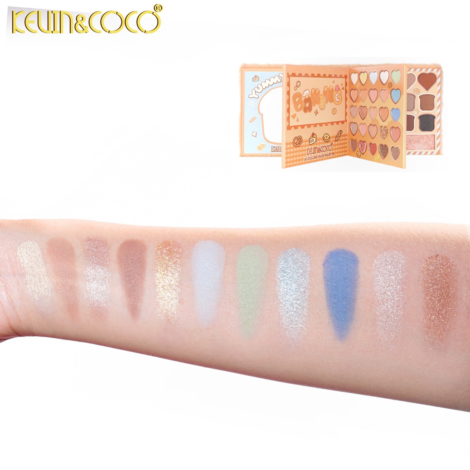 Eyes-Plush Bread 64 Colors Eyeshadow Palette Retail (KC1635)