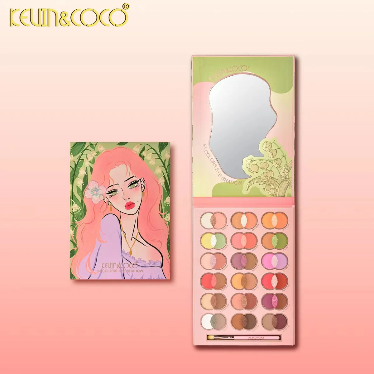 Eyes-Melody Breeze 54-Color Eyeshadow Palette (KC1022, KC1023, KC1024)