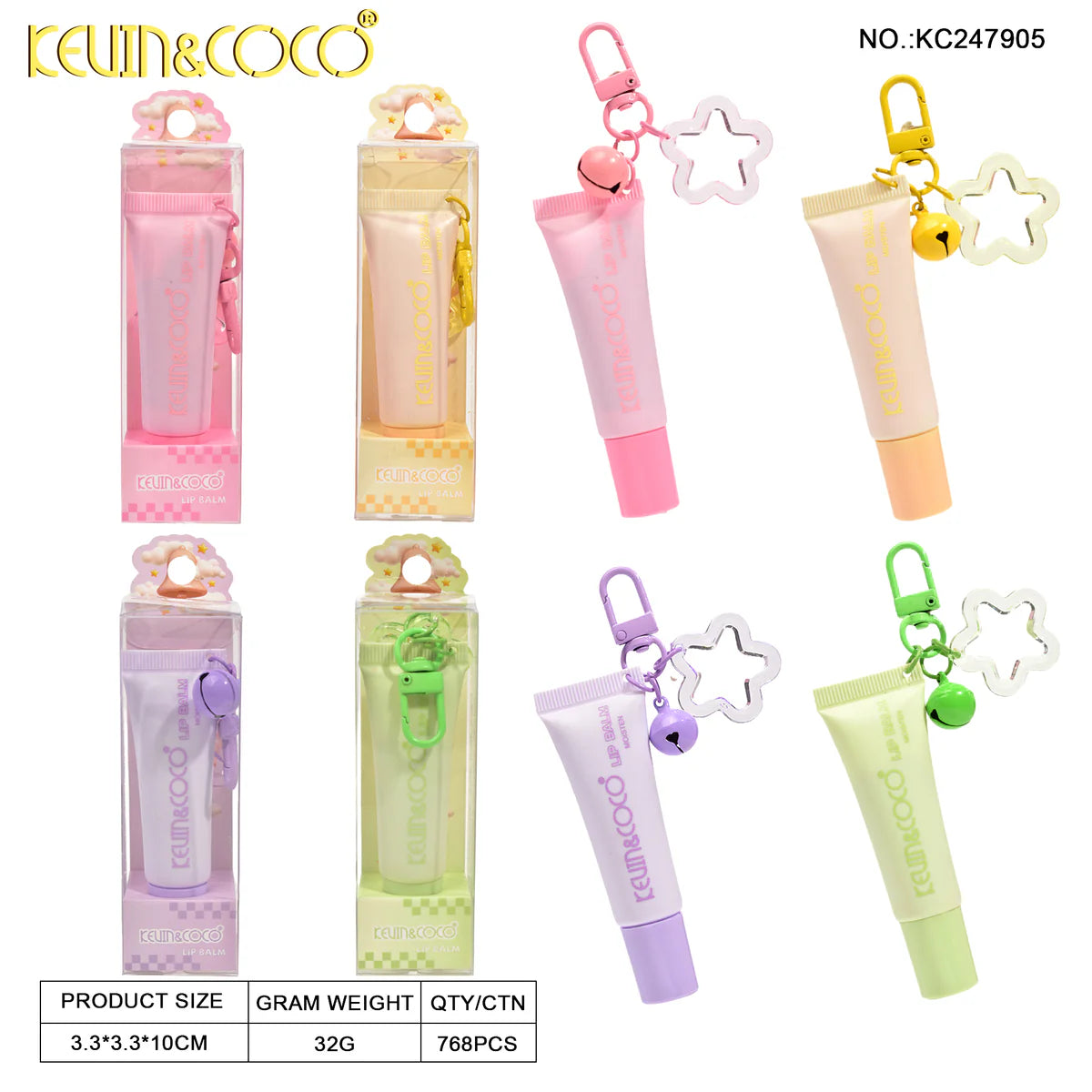 Lips-Lucky Hydration Lip Balm Keychain (KC247905)
