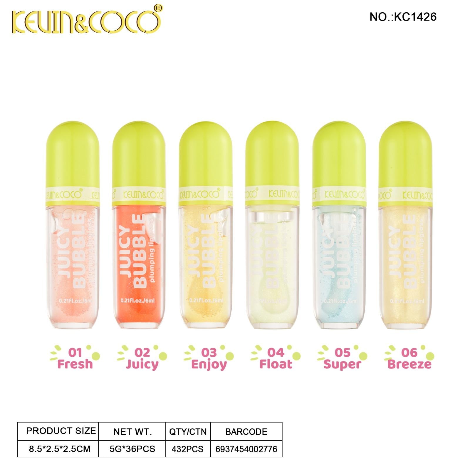 Lips-Jucy Bubble Plumping Lip Gloss (KC1426)